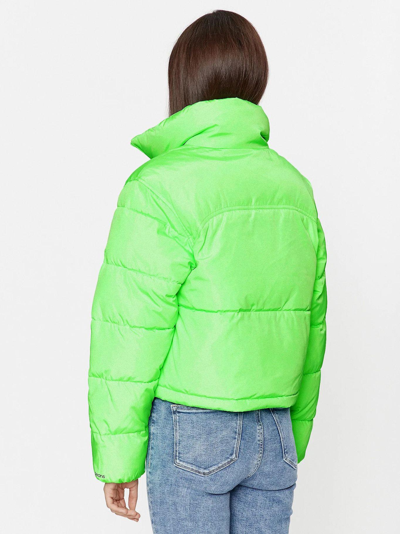 Parka Non Down Cropped Verde-2