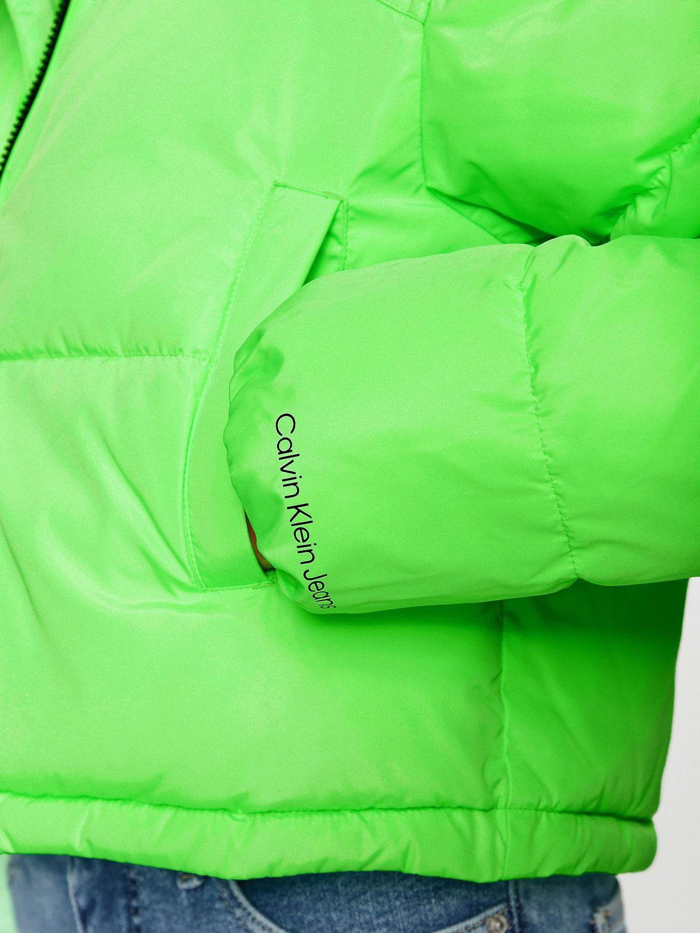 Parka Non Down Cropped Verde-4