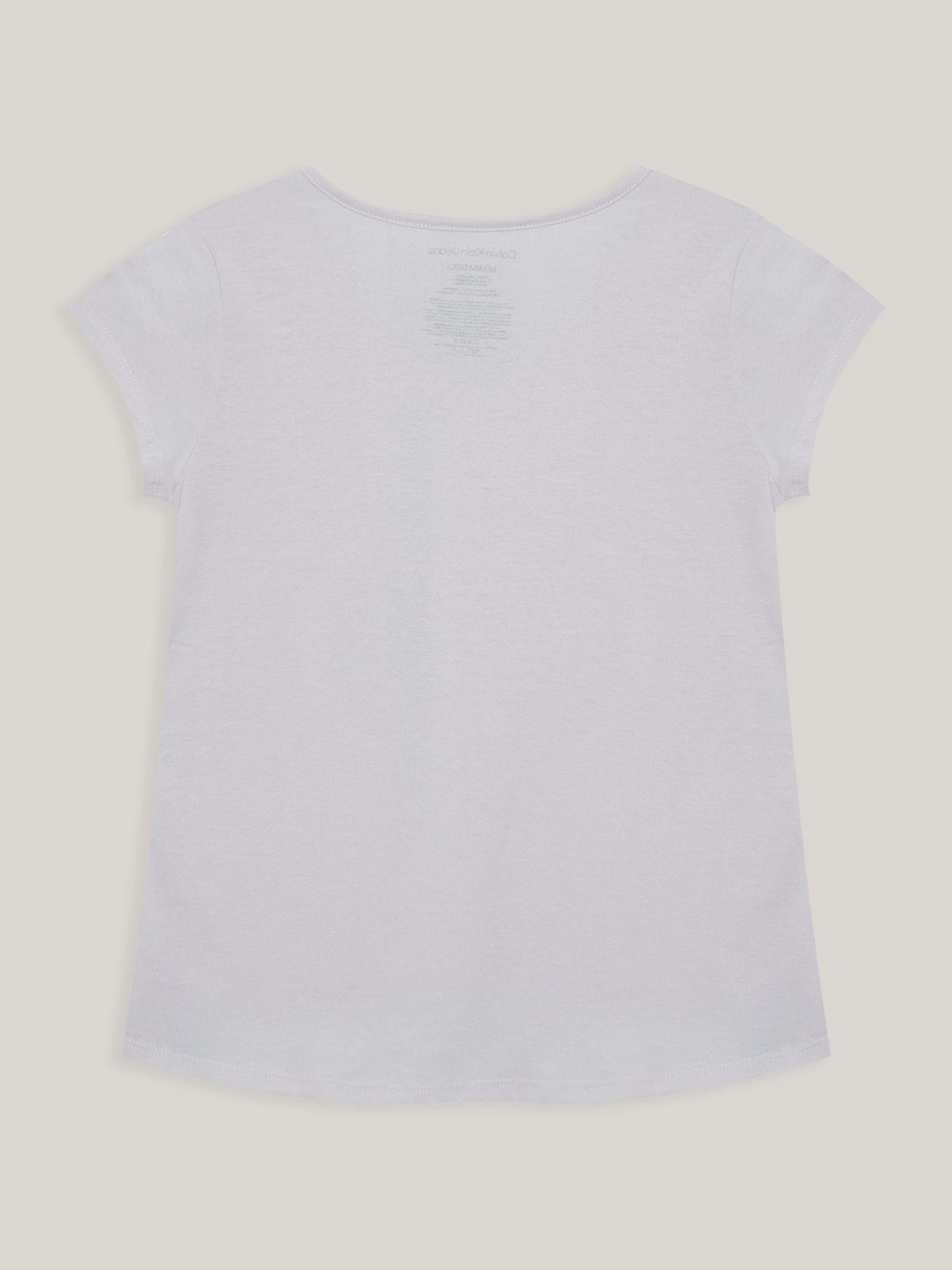 Polera Niña Split Monogram Blanco Calvin Klein-1