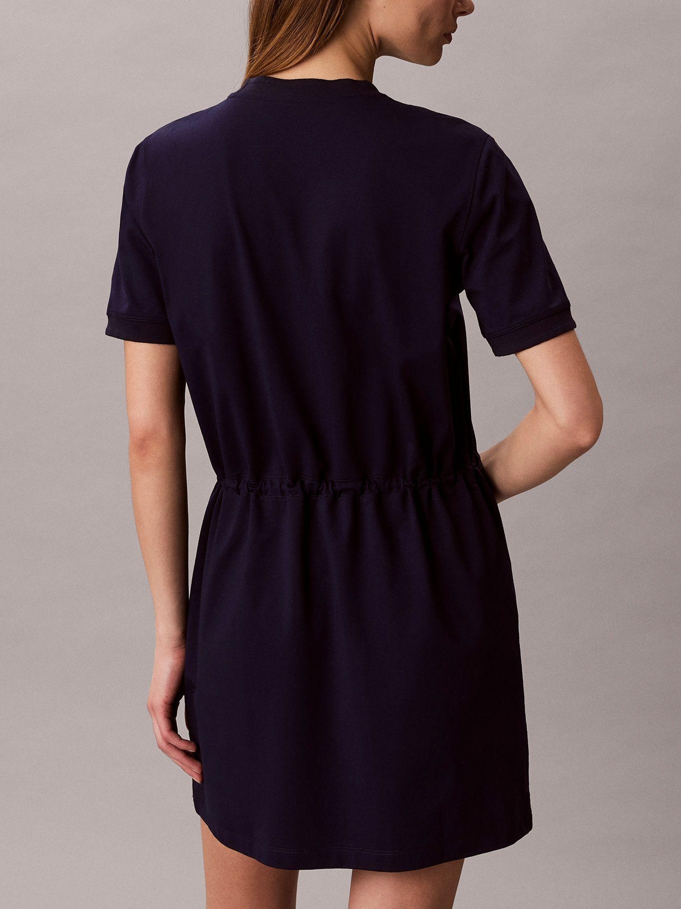 Vestido Mini con Lazo en La Cintura Azul Calvin Klein-2