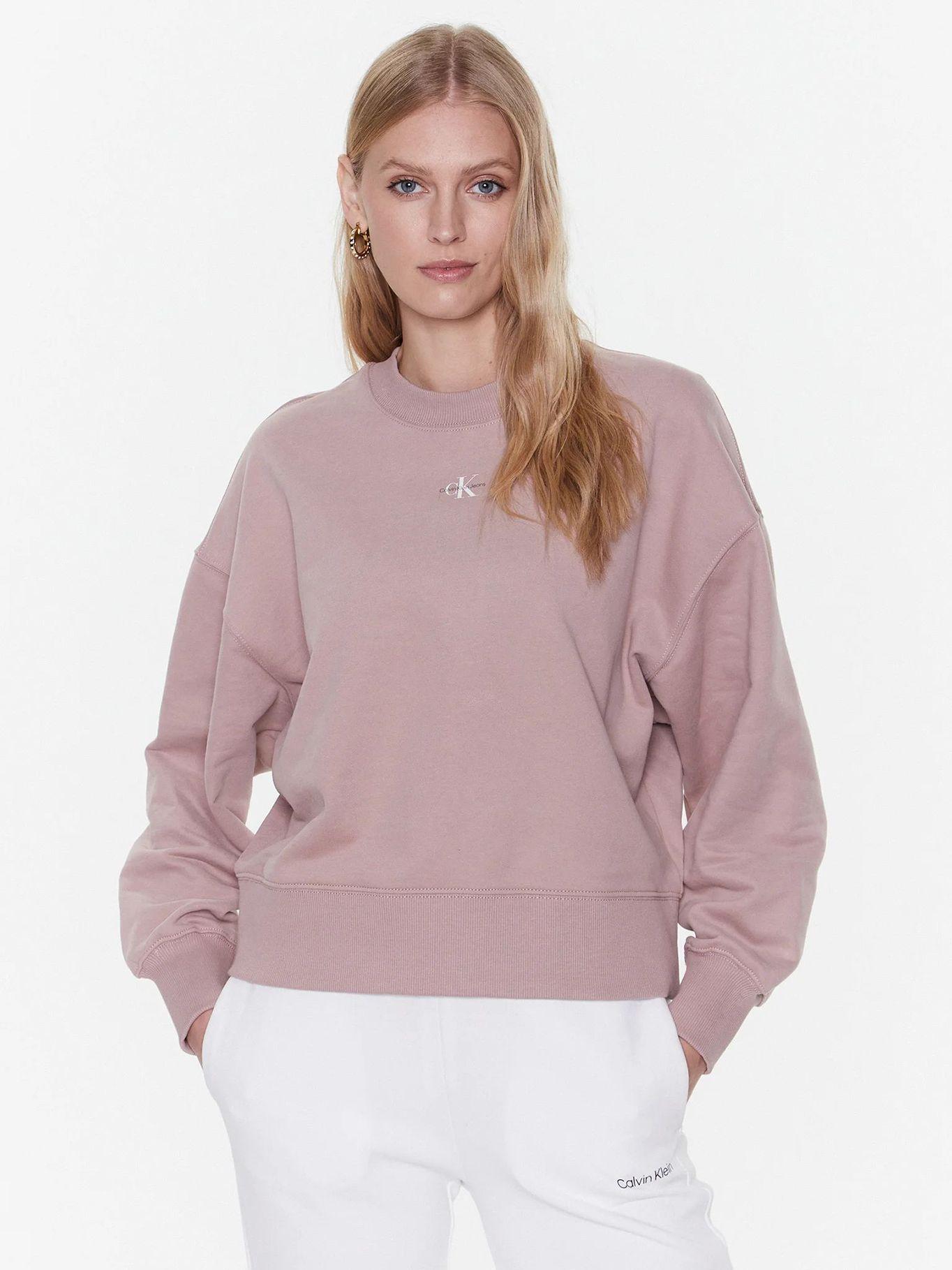 Sudadera con logo Rosado Calvin Klein-0