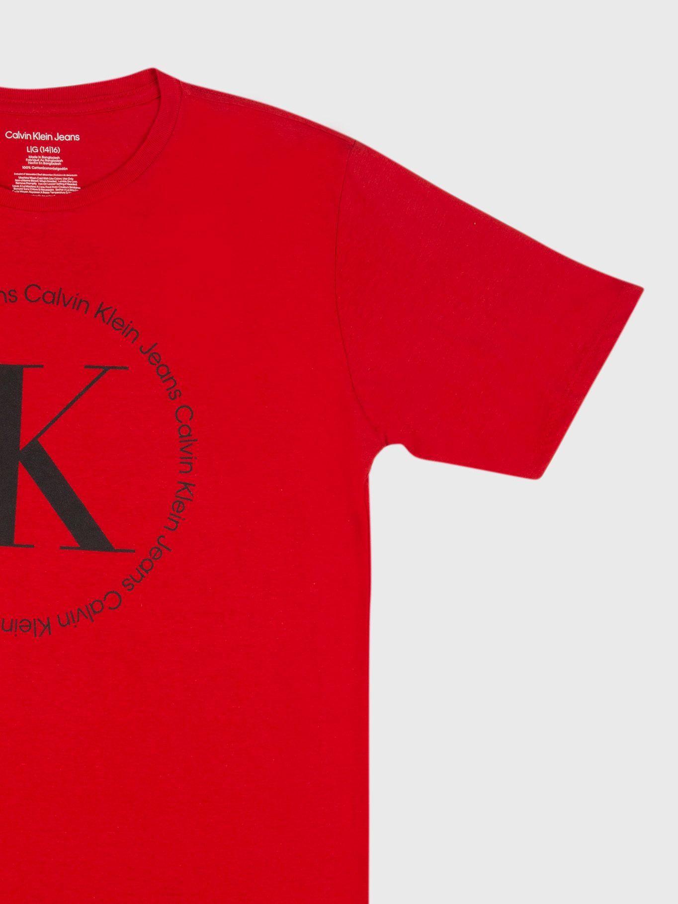 Polera Niño Roundabout Rojo Calvin Klein-2