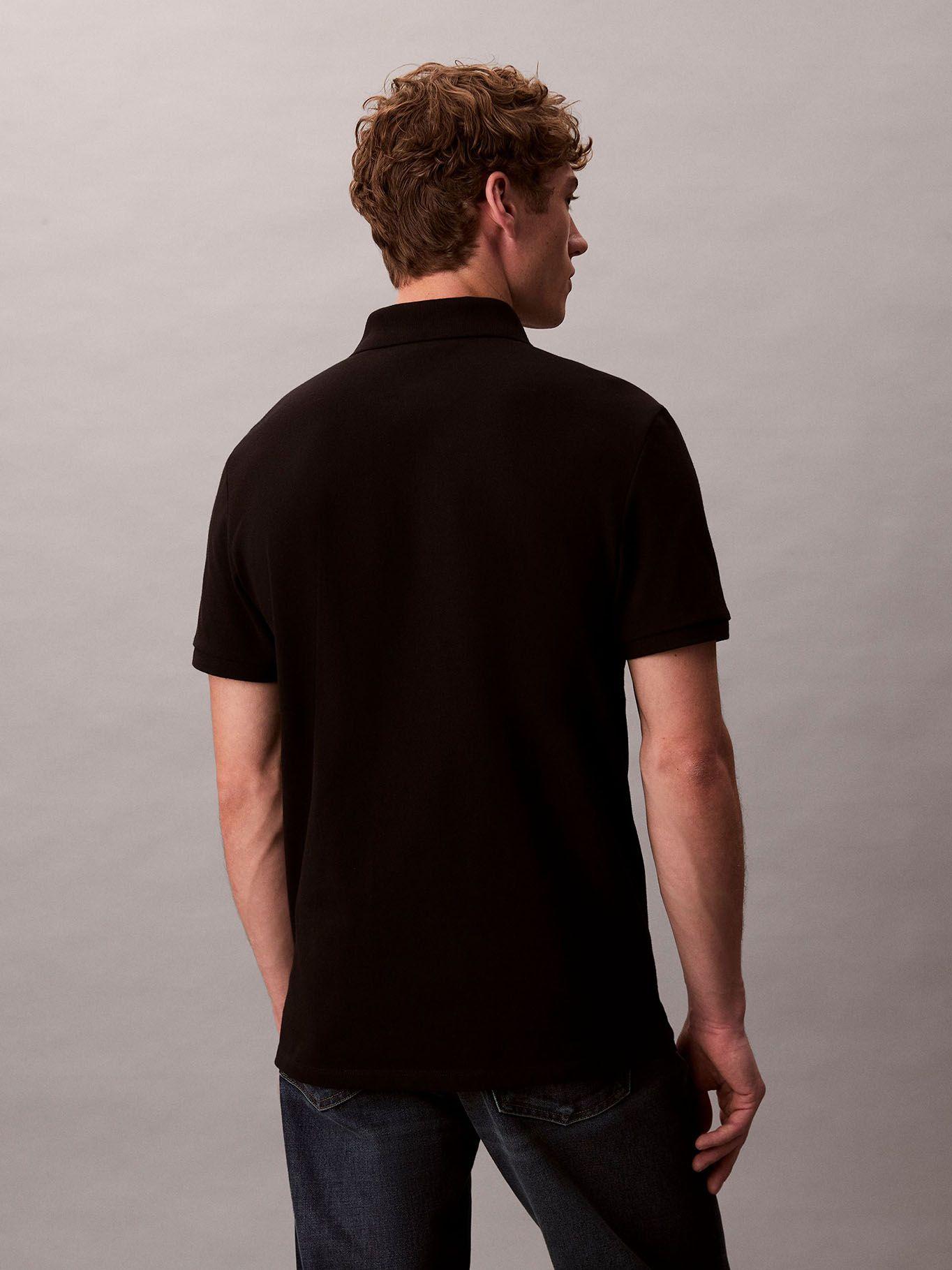 Polo con Monograma Negro Calvin Klein-2
