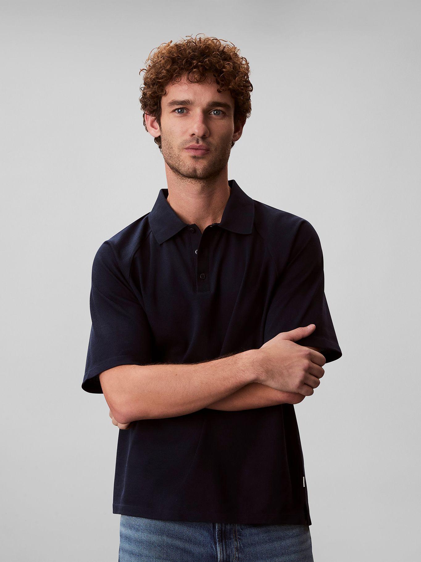 Polo Easy Bar Jacquard Azul Calvin Klein-0