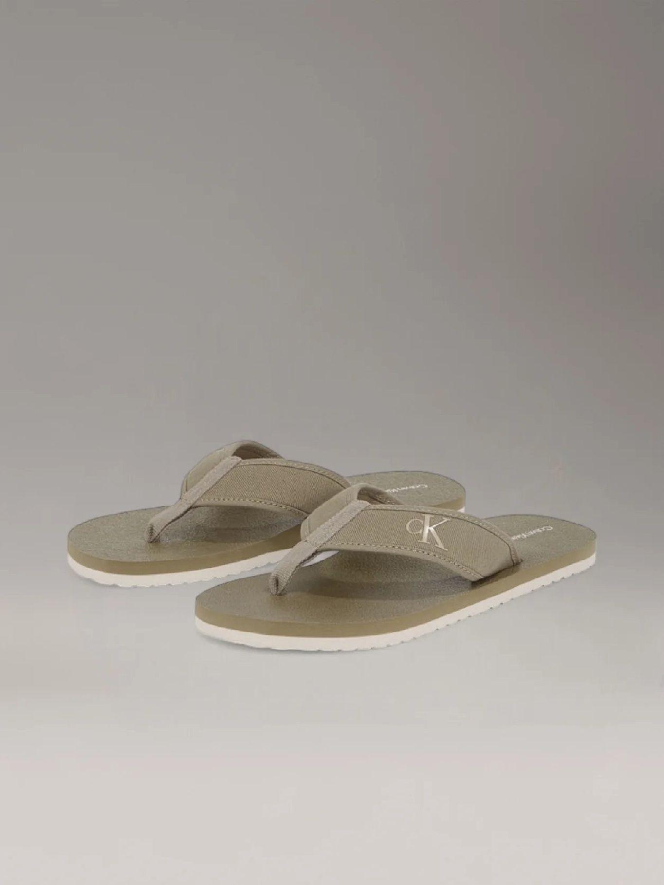 Sandalias de Lona Beige Calvin Klein-0