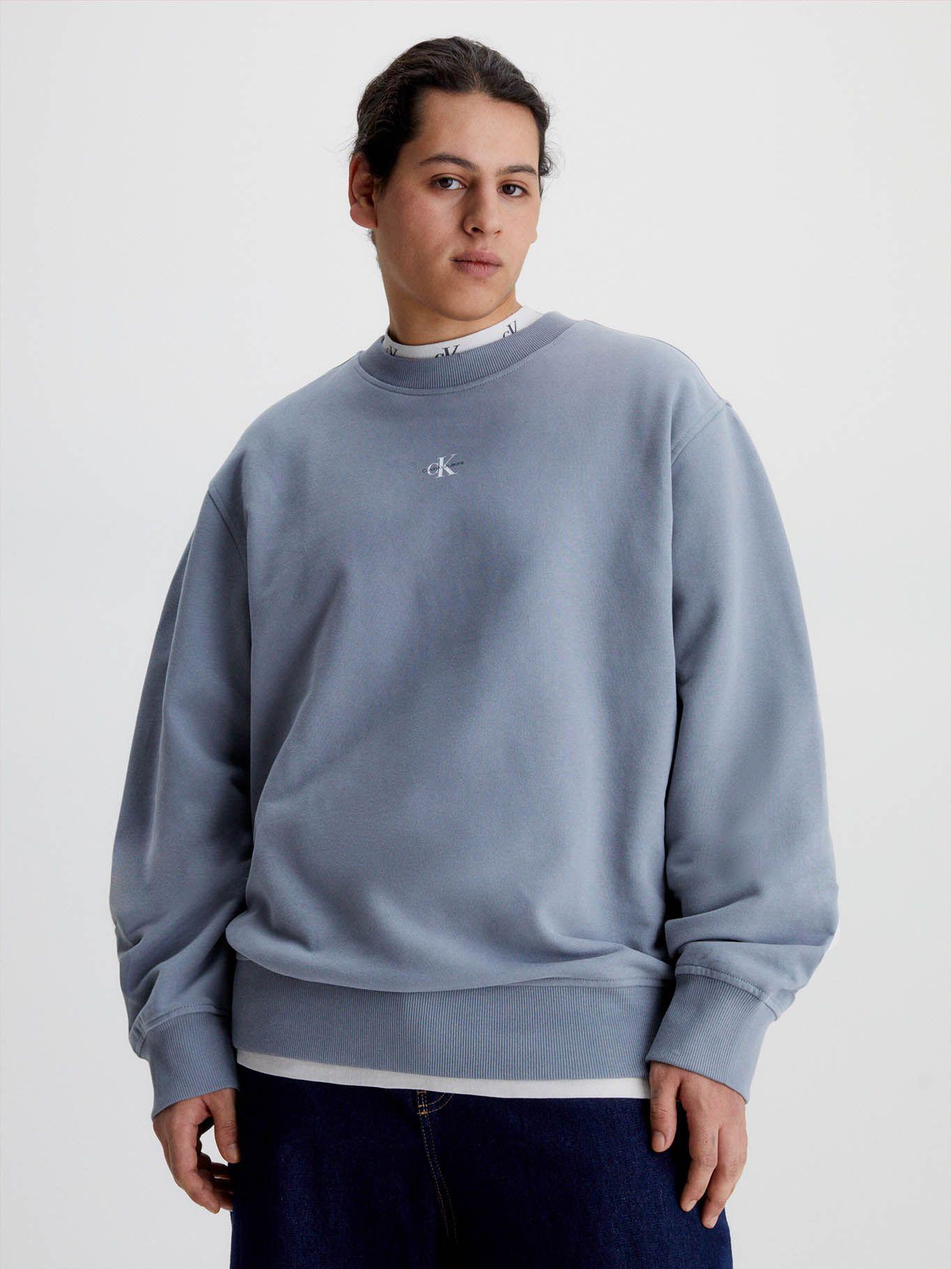 Sudadera con Cuello redondo Gris Calvin Klein-4