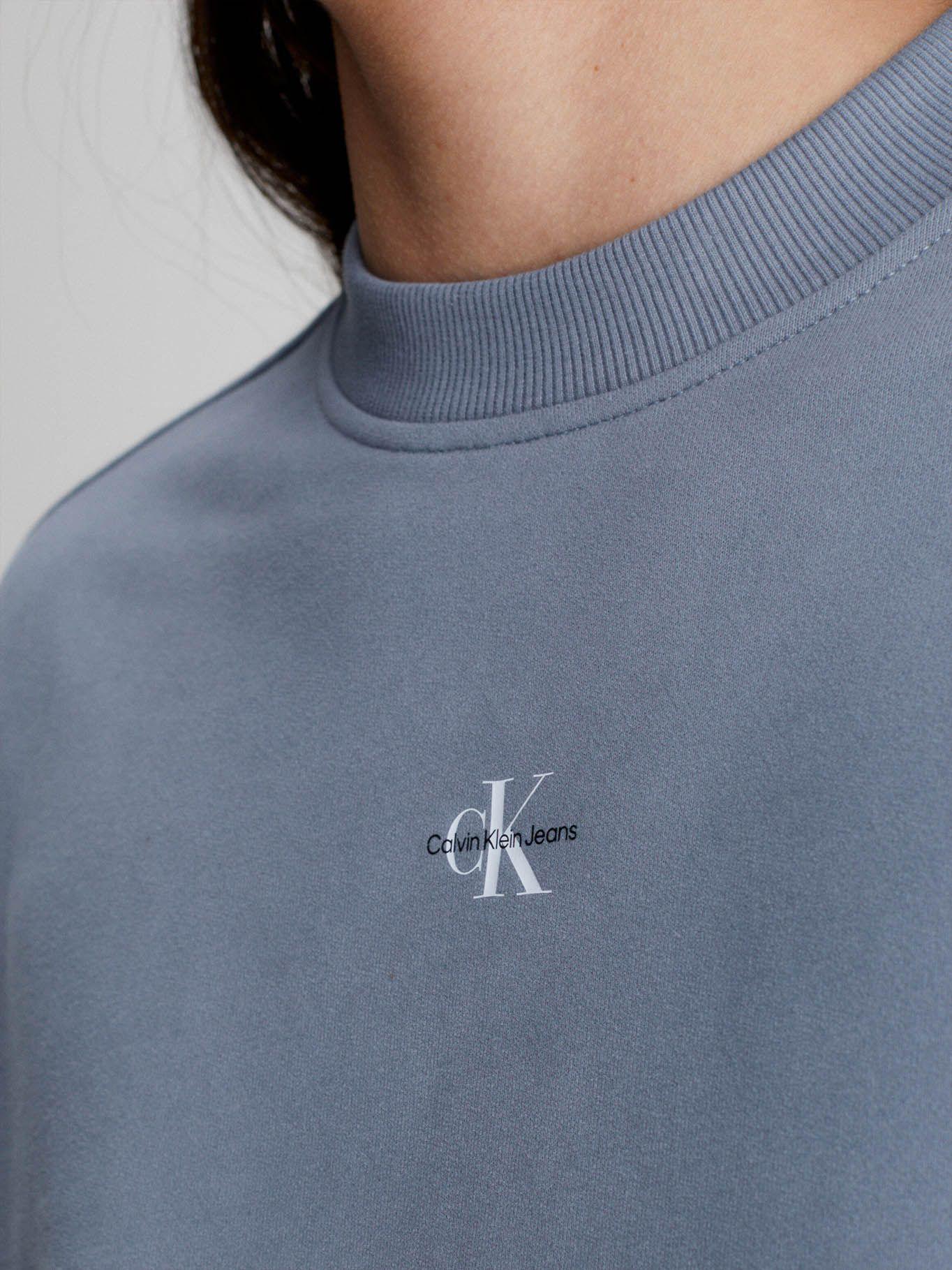 Sudadera con Cuello redondo Gris Calvin Klein-3