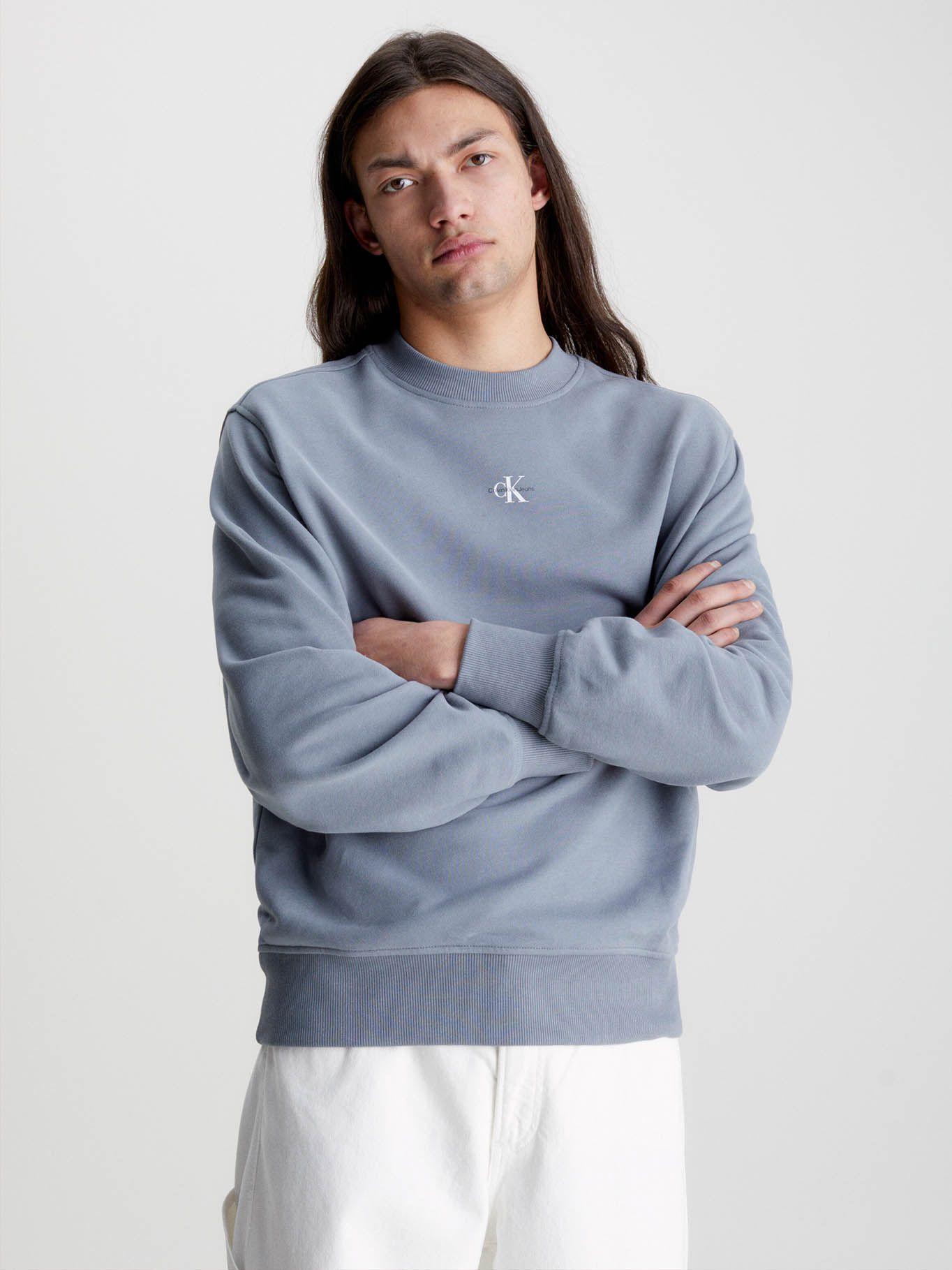 Sudadera con Cuello redondo Gris Calvin Klein-0