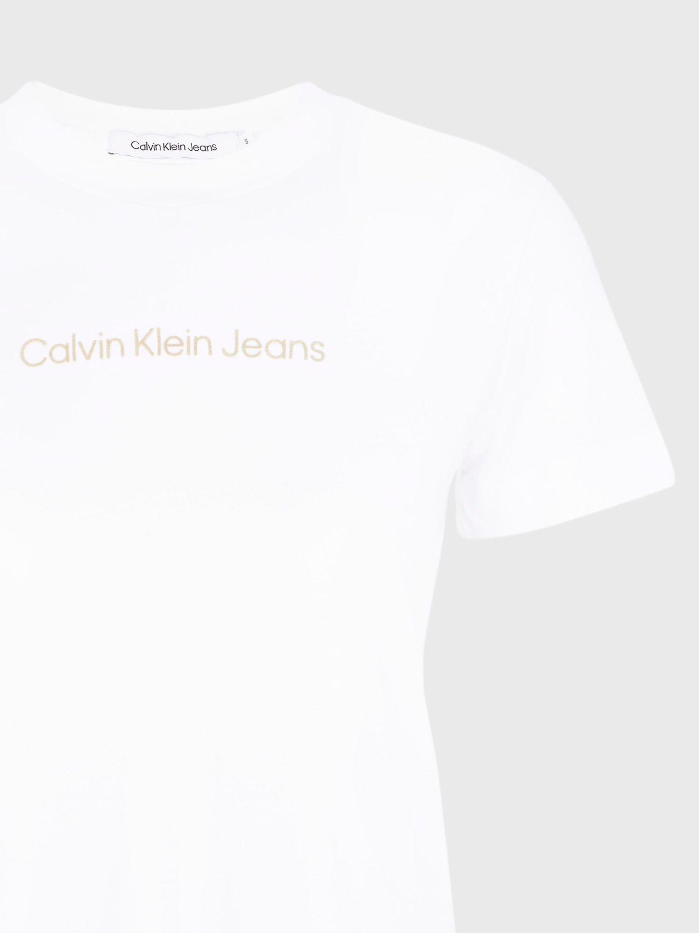 Polera Shrunken Blanco 713 Calvin Klein-3