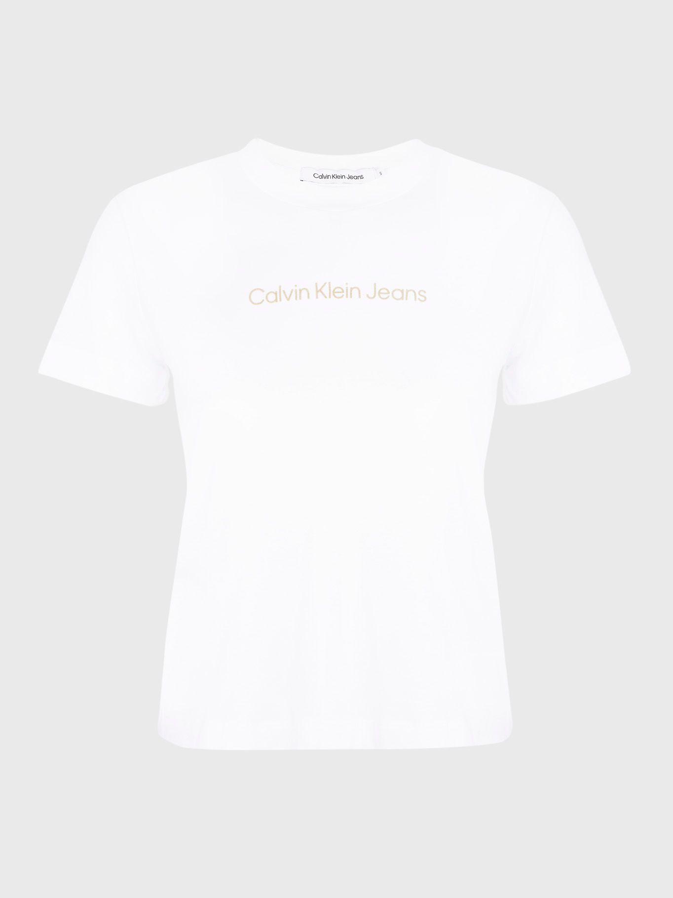 Polera Shrunken Blanco 713 Calvin Klein-0