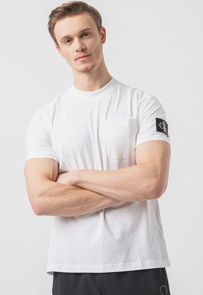 Polera Mix Media Blanco Calvin Klein-0
