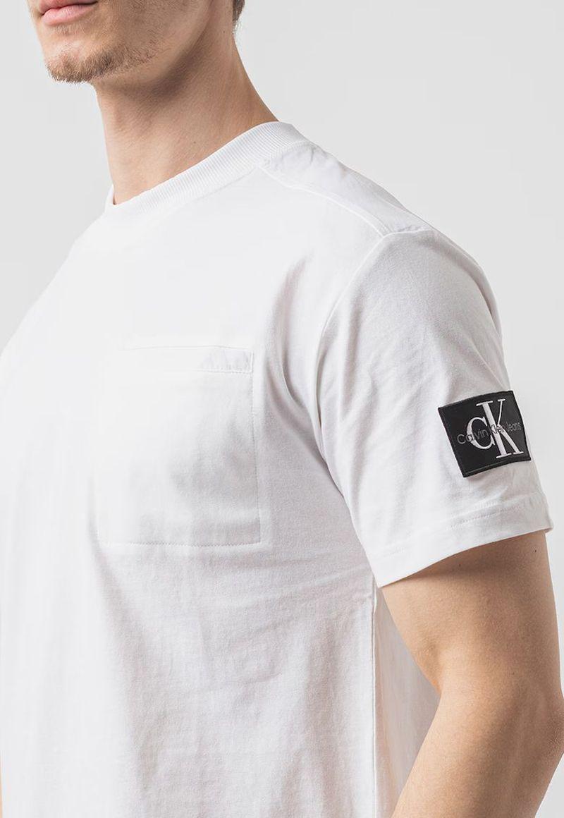 Polera Mix Media Blanco Calvin Klein-4