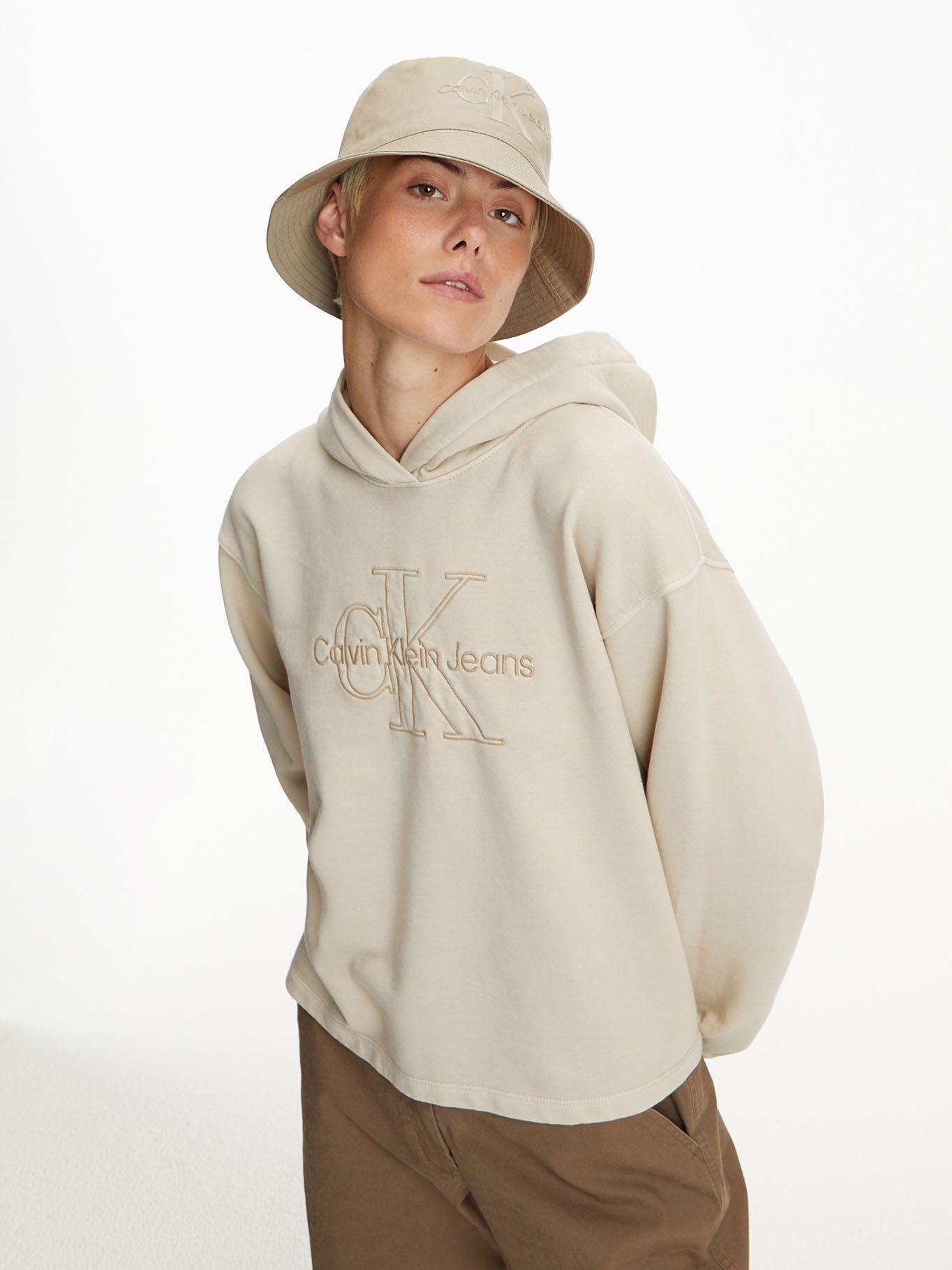 Gorro de pescador de algodón orgánico Beige Calvin Klein-2