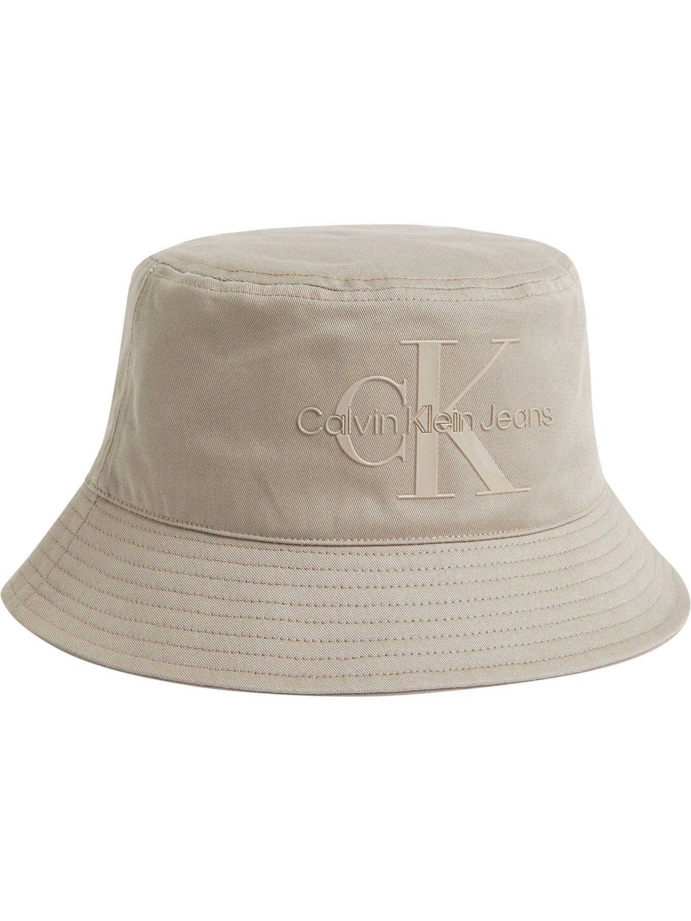 Gorro de pescador de algodón orgánico Beige Calvin Klein-0