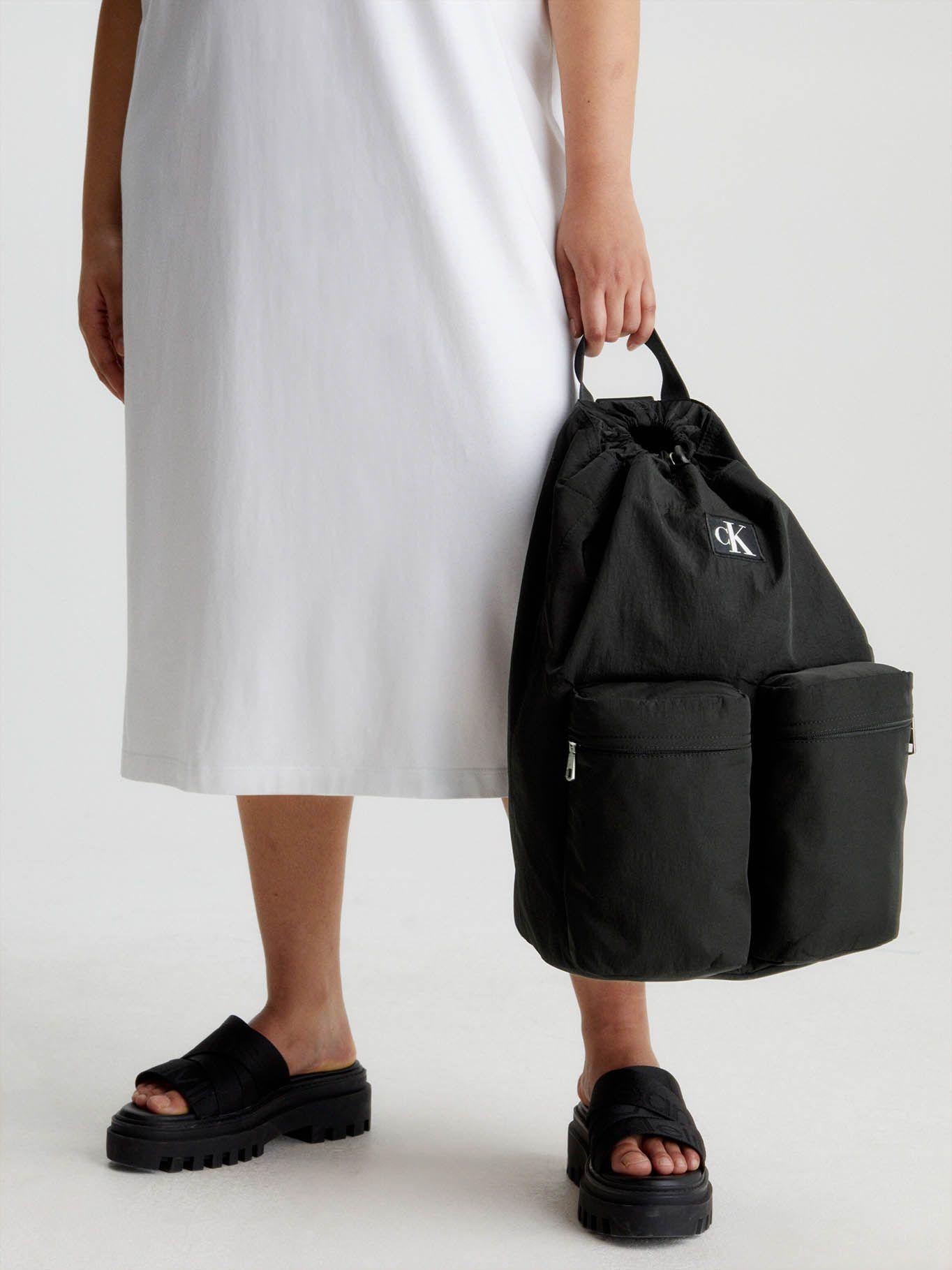 Bolso cruzado reciclado de nailon Negro Calvin Klein-3