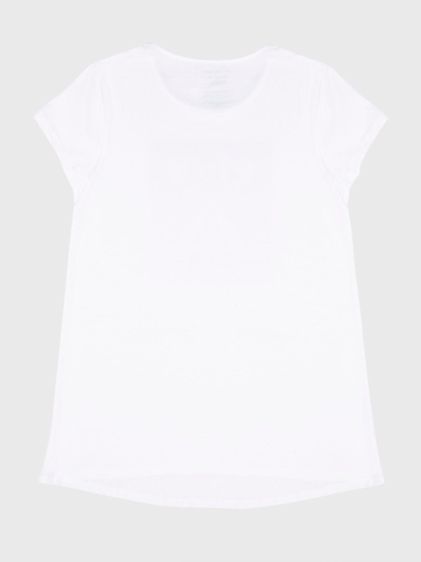 Polera Niña Monogram Sequin Blanco Calvin Klein-1