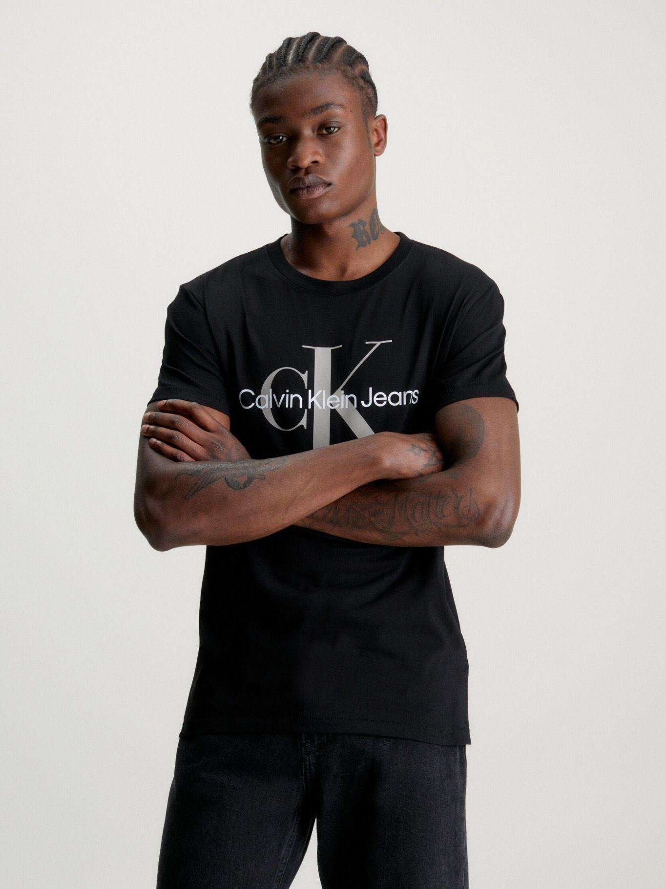 Polera Seasonal Monologo Negro Calvin Klein-0