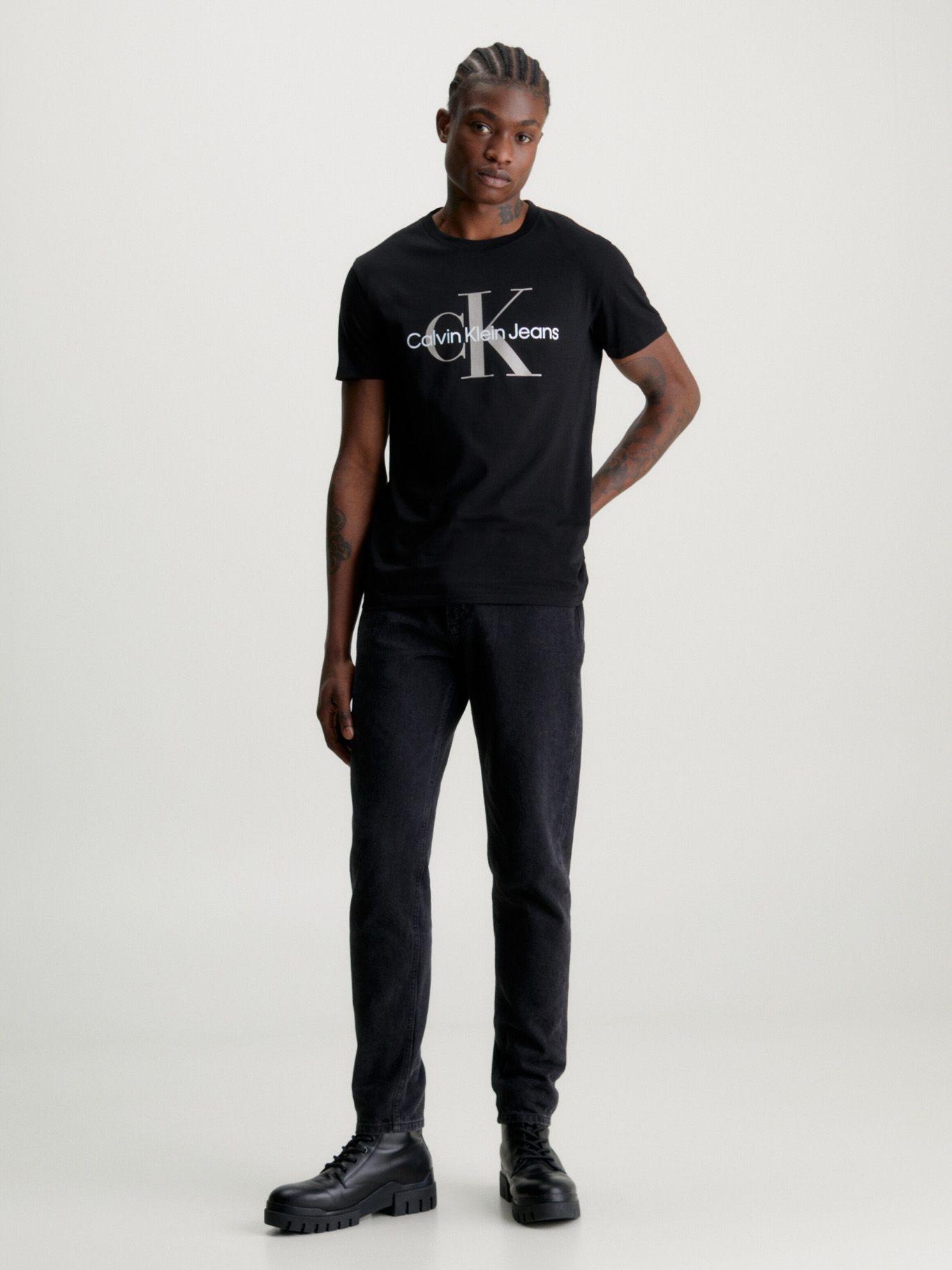 Polera Seasonal Monologo Negro Calvin Klein-1