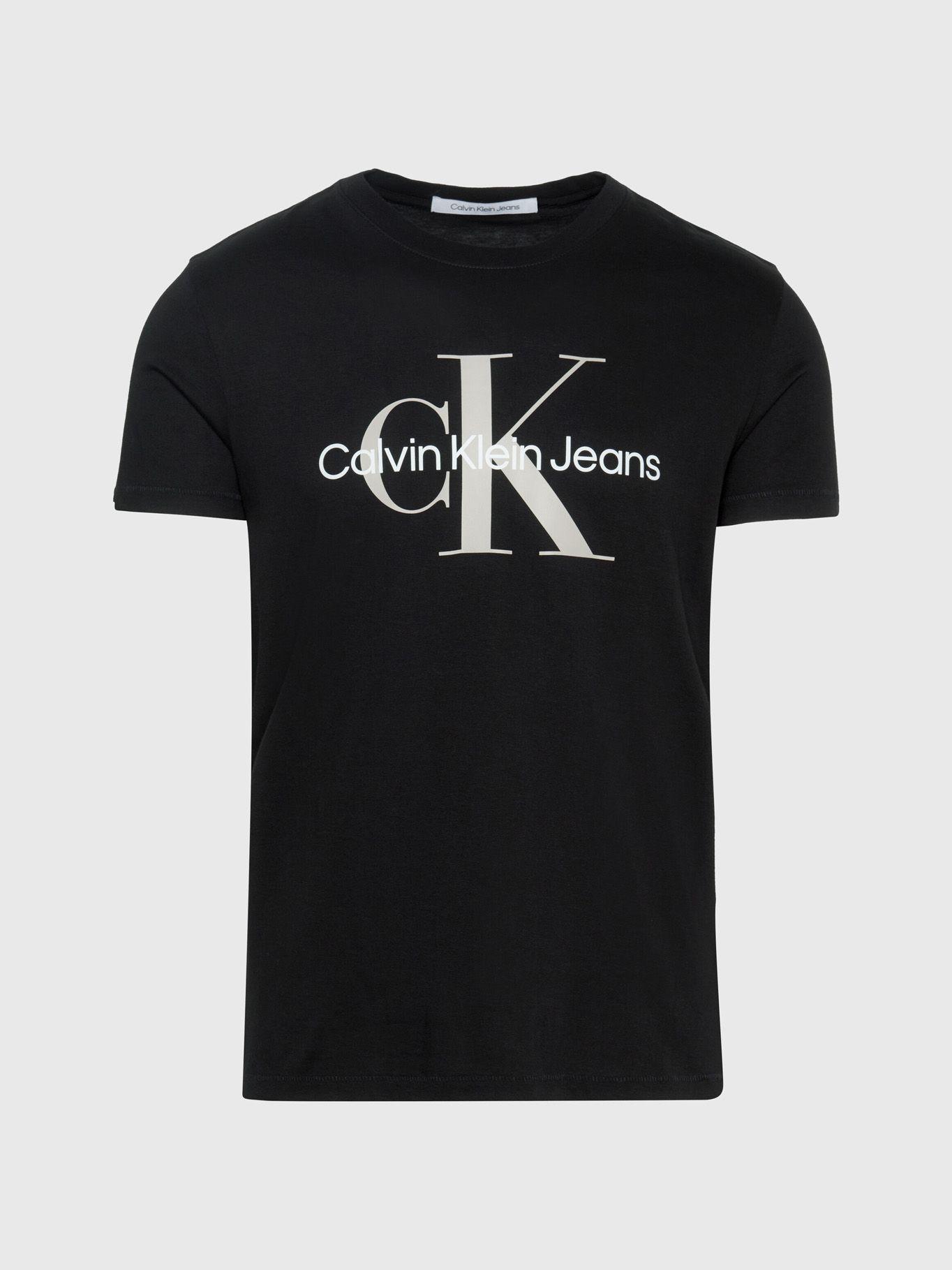 Polera Seasonal Monologo Negro Calvin Klein-4