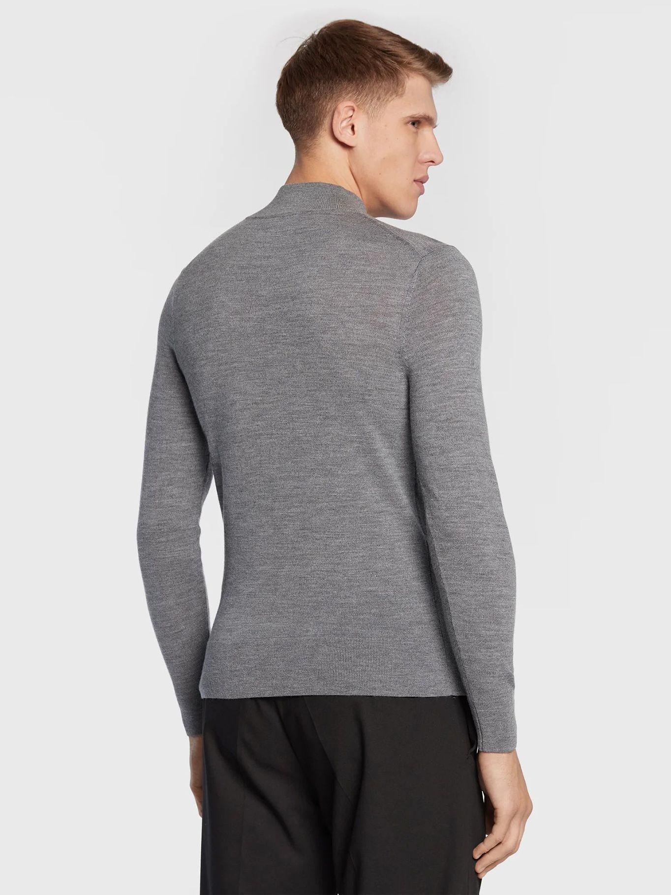Sweater Cuello Alto Merino Mock Gris P4A Calvin Klein-2