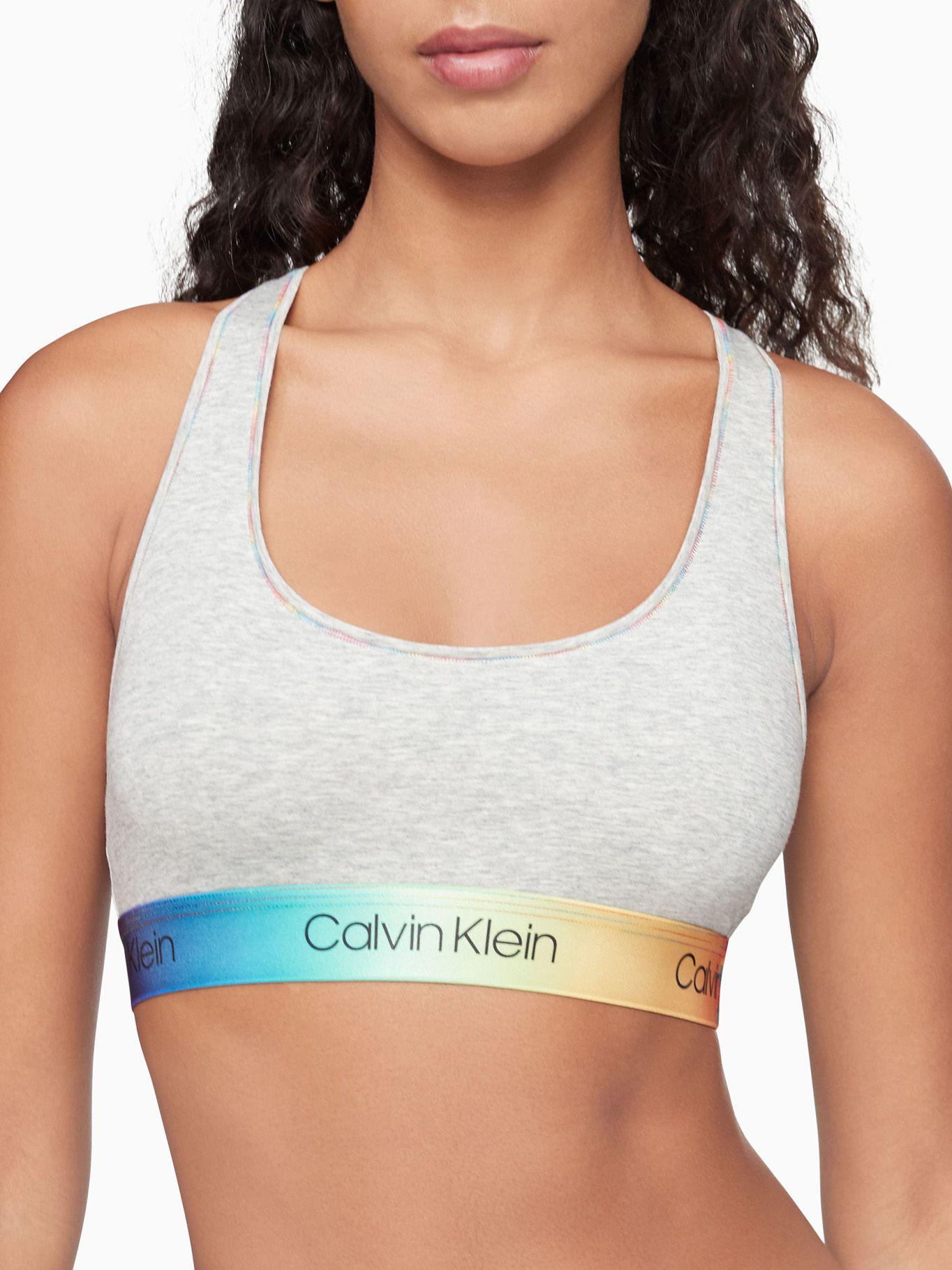 Bralette Modern Cotton Pride Gris Calvin Klein-2