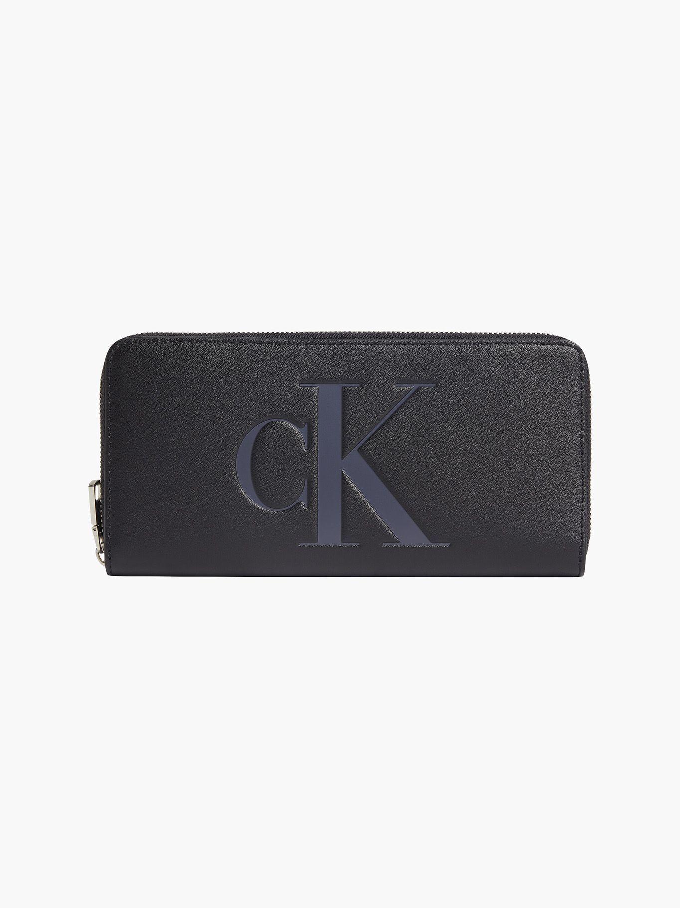 Cartera Sculpted Zip Around Negro Calvin Klein-0