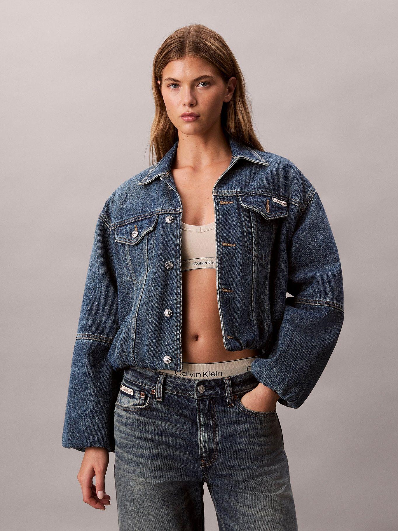 Chaqueta Bubble Denim Tejido Orchard Azul Calvin Klein-0