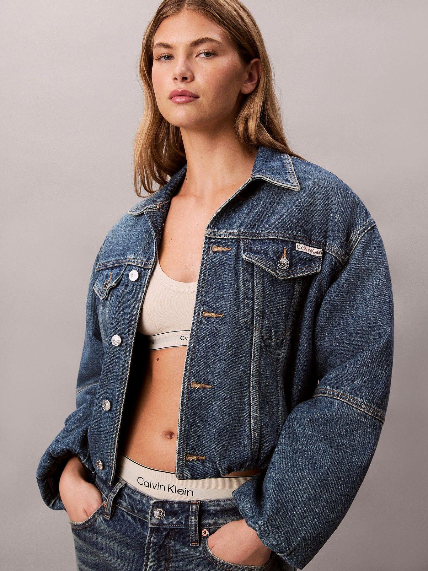 Chaqueta Bubble Denim Tejido Orchard Azul Calvin Klein-3