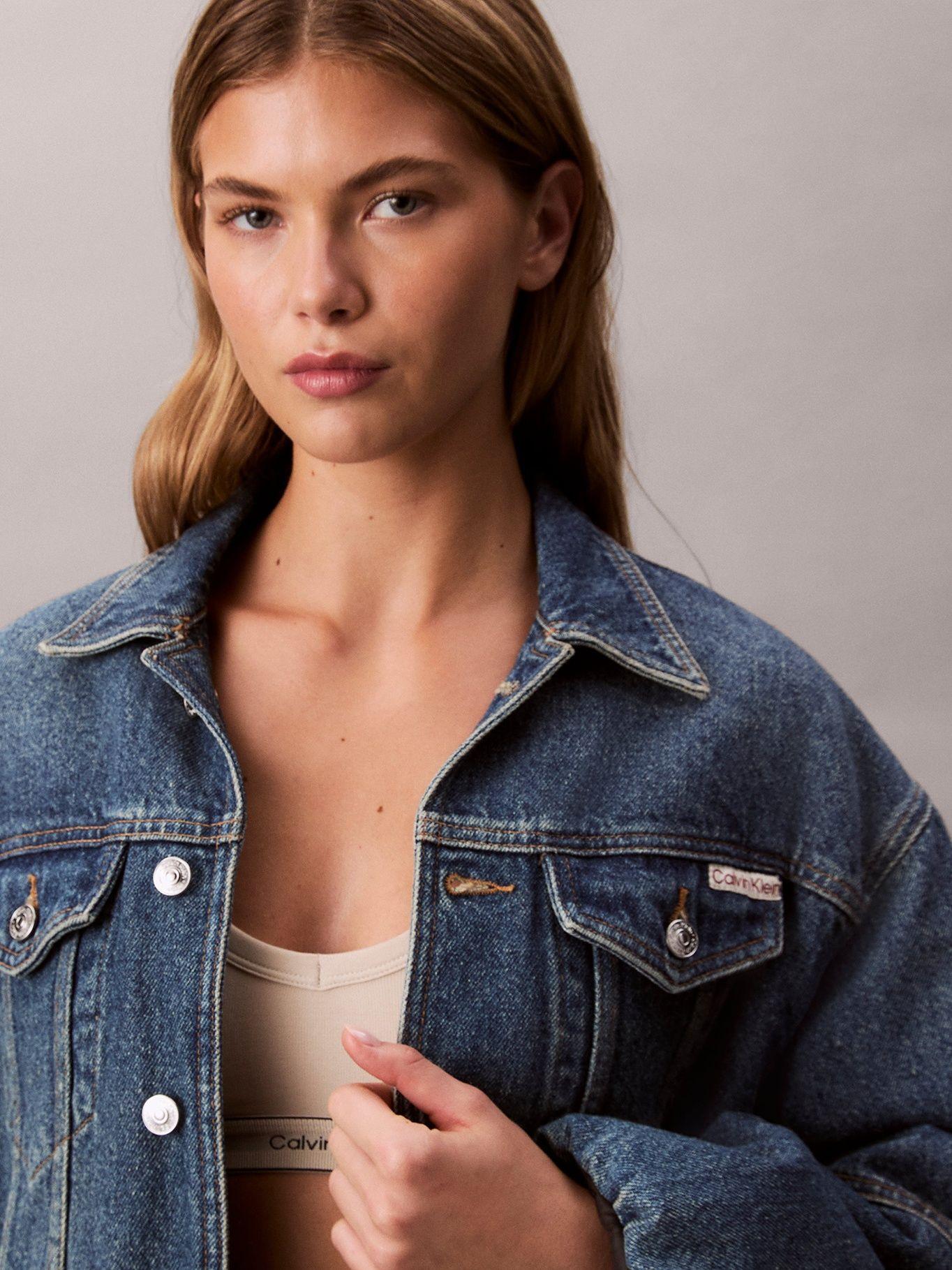 Chaqueta Bubble Denim Tejido Orchard Azul Calvin Klein-4