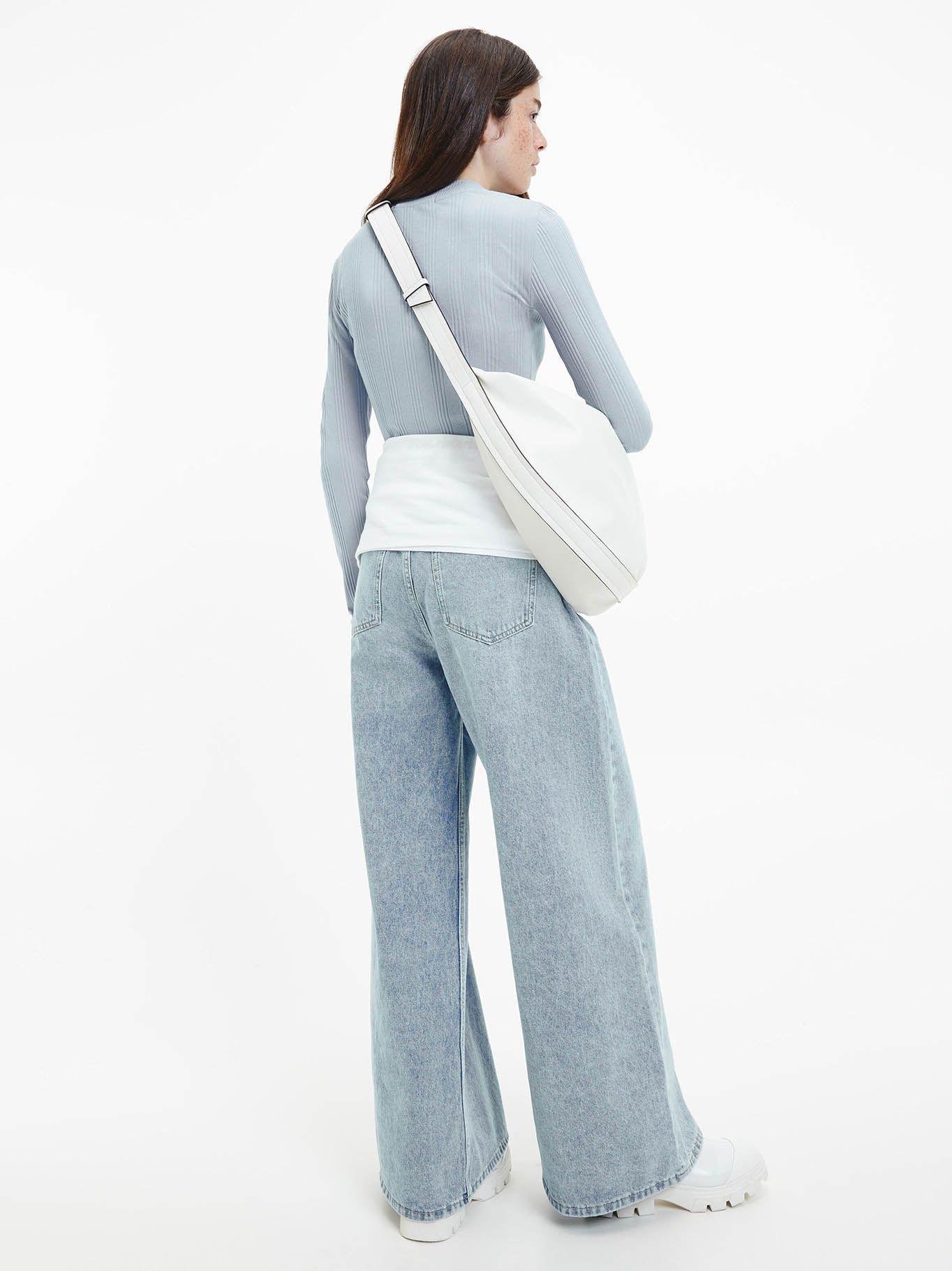 Camiseta manga larga con cuello alzado Celeste Calvin Klein-2