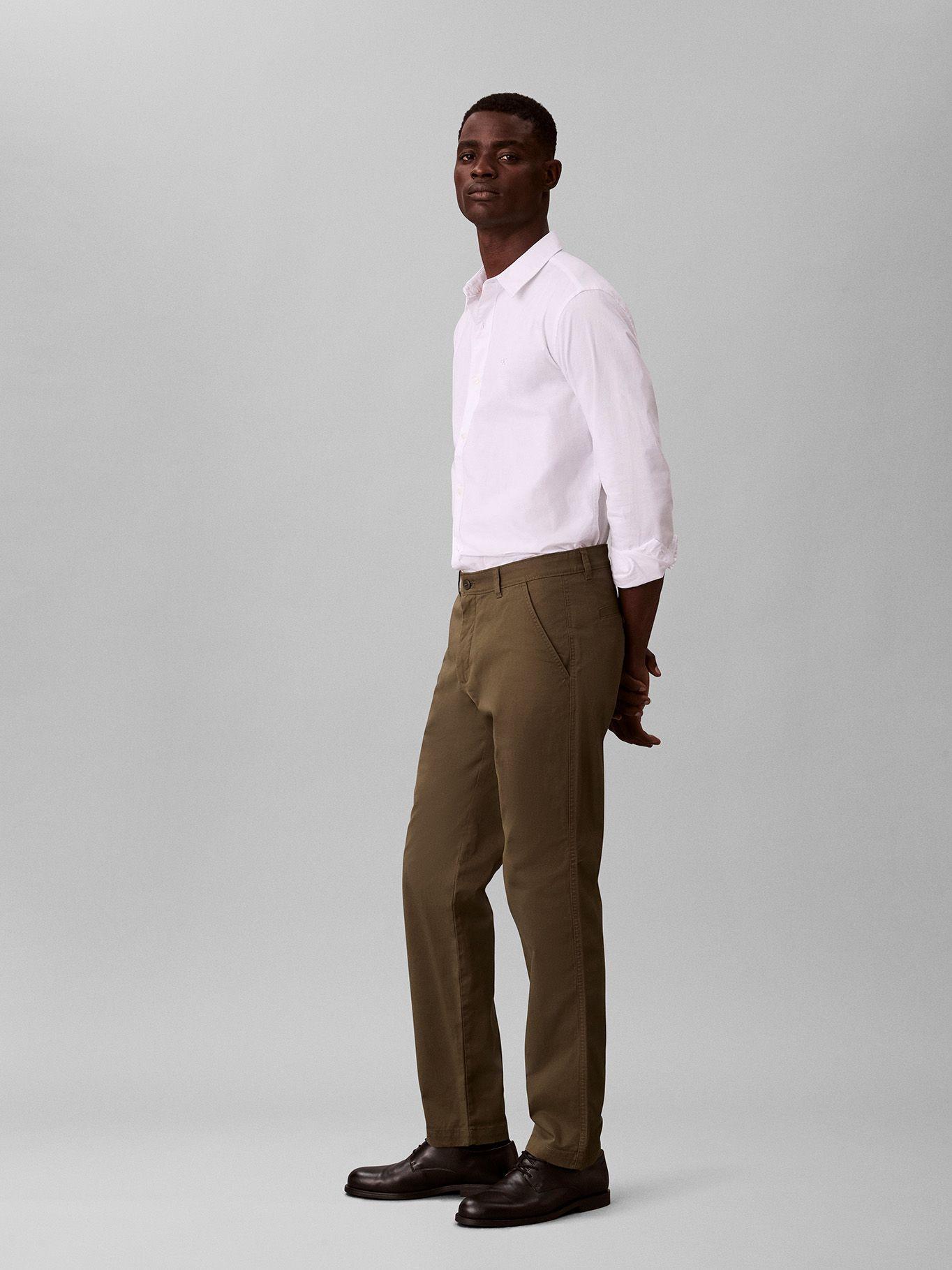 Pantalón Chino Slim Signature Verde Calvin Klein-3