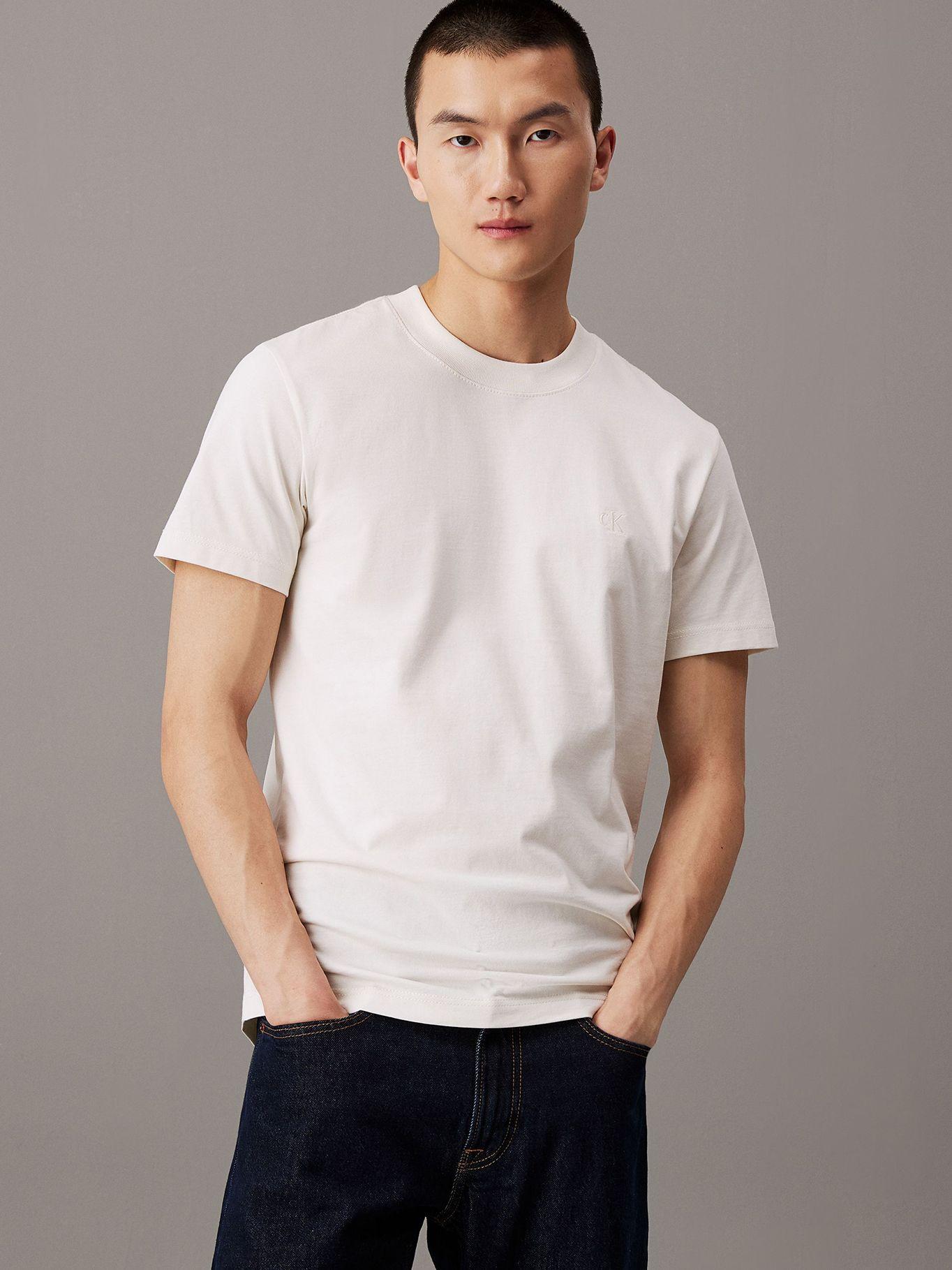 Polera Heavy Regular Blanco Calvin Klein-0