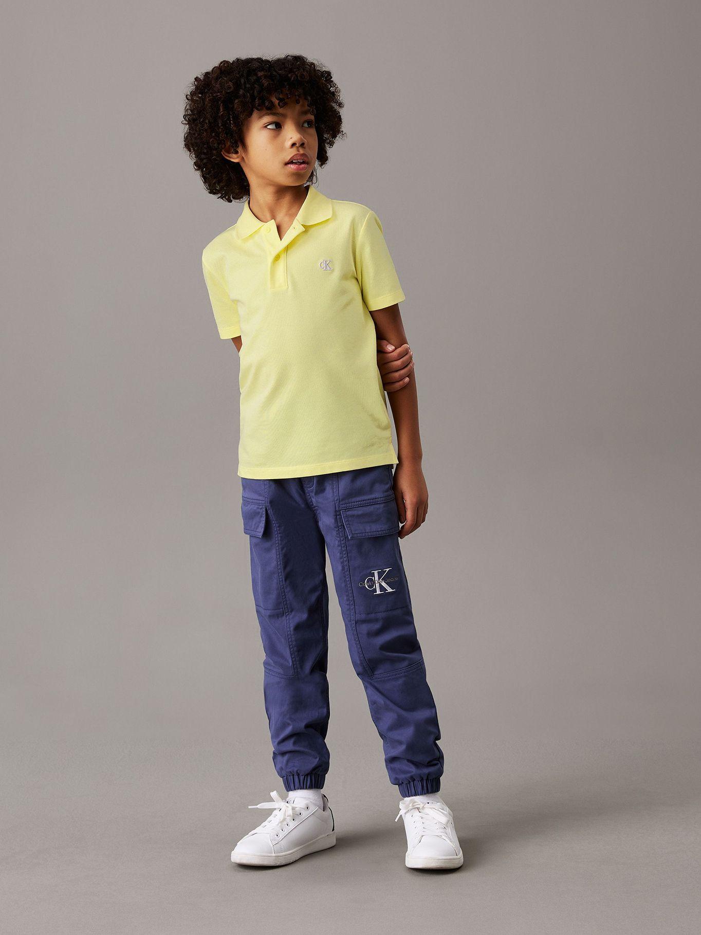 Pantalón Niño Cargo Essential Azul Calvin Klein-0