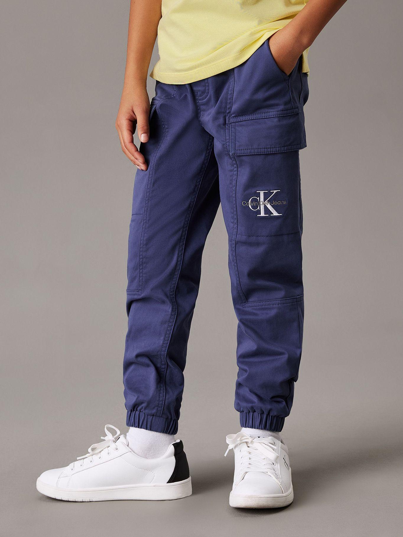 Pantalón Niño Cargo Essential Azul Calvin Klein-2