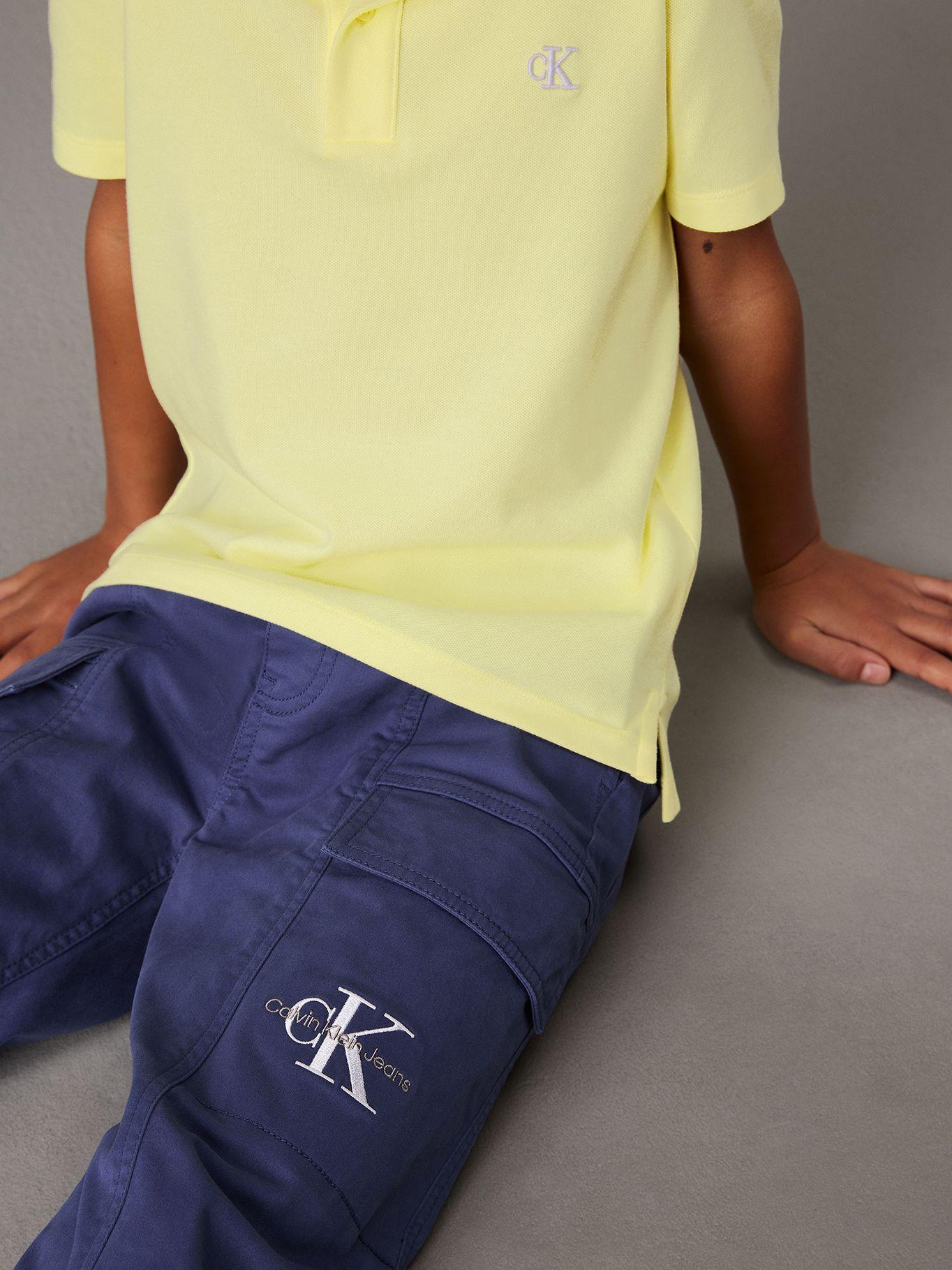 Pantalón Niño Cargo Essential Azul Calvin Klein-3