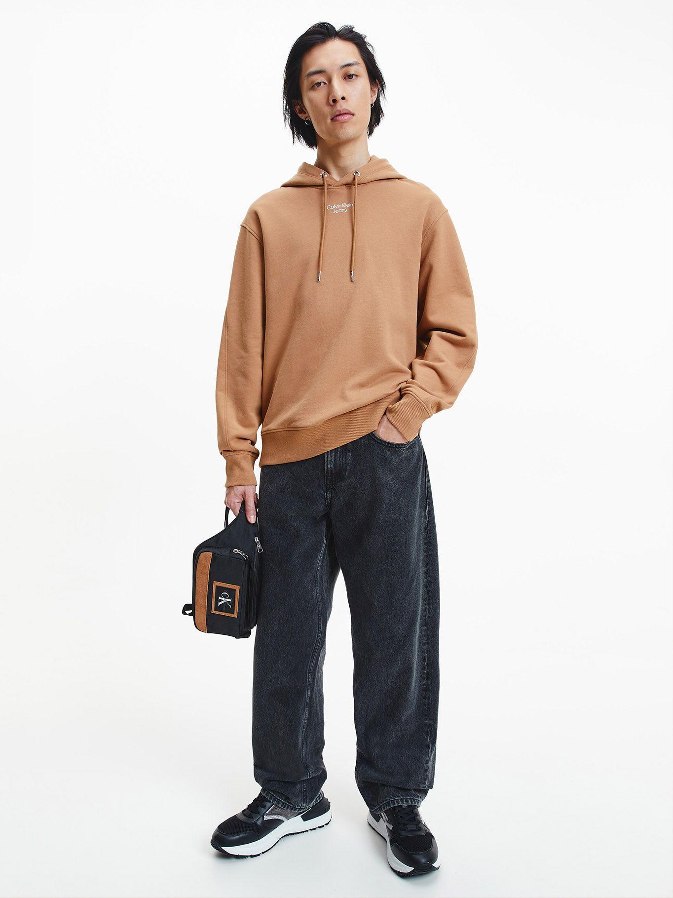 Hoodie Stacked Café Calvin Klein-1