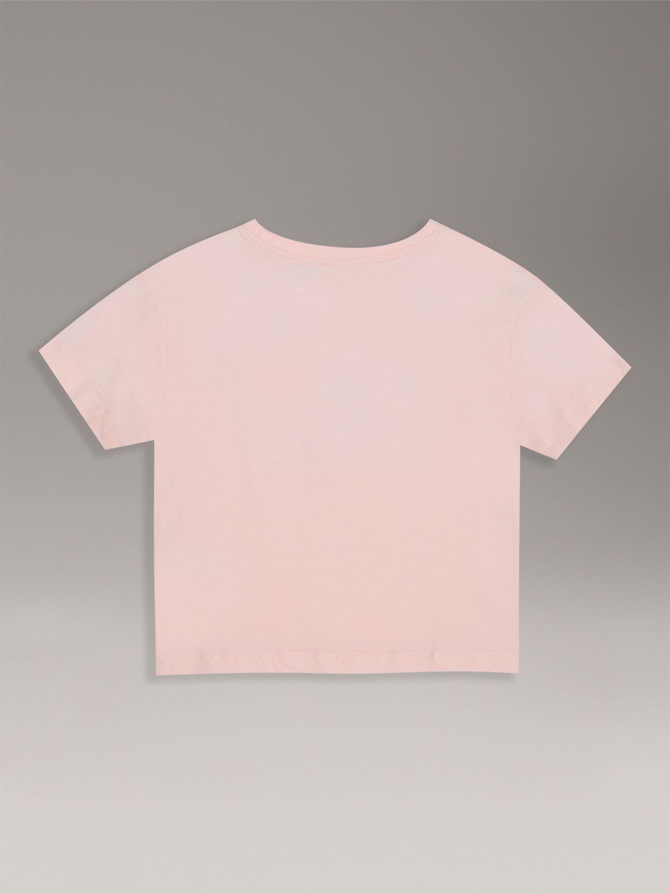 Polera Niña Boxy Con Monograma Damasco Calvin Klein-1