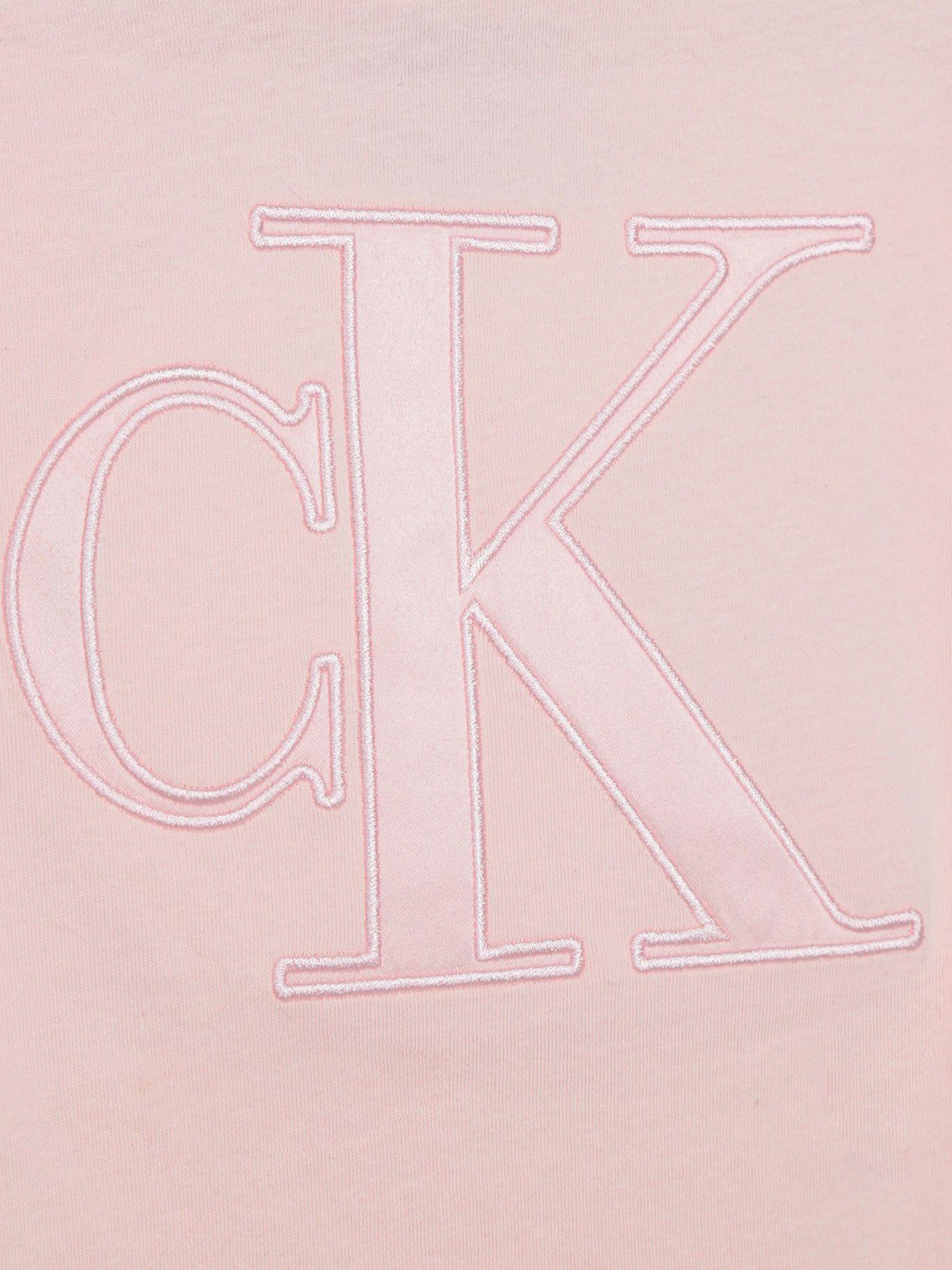 Polera Niña Boxy Con Monograma Damasco Calvin Klein-2