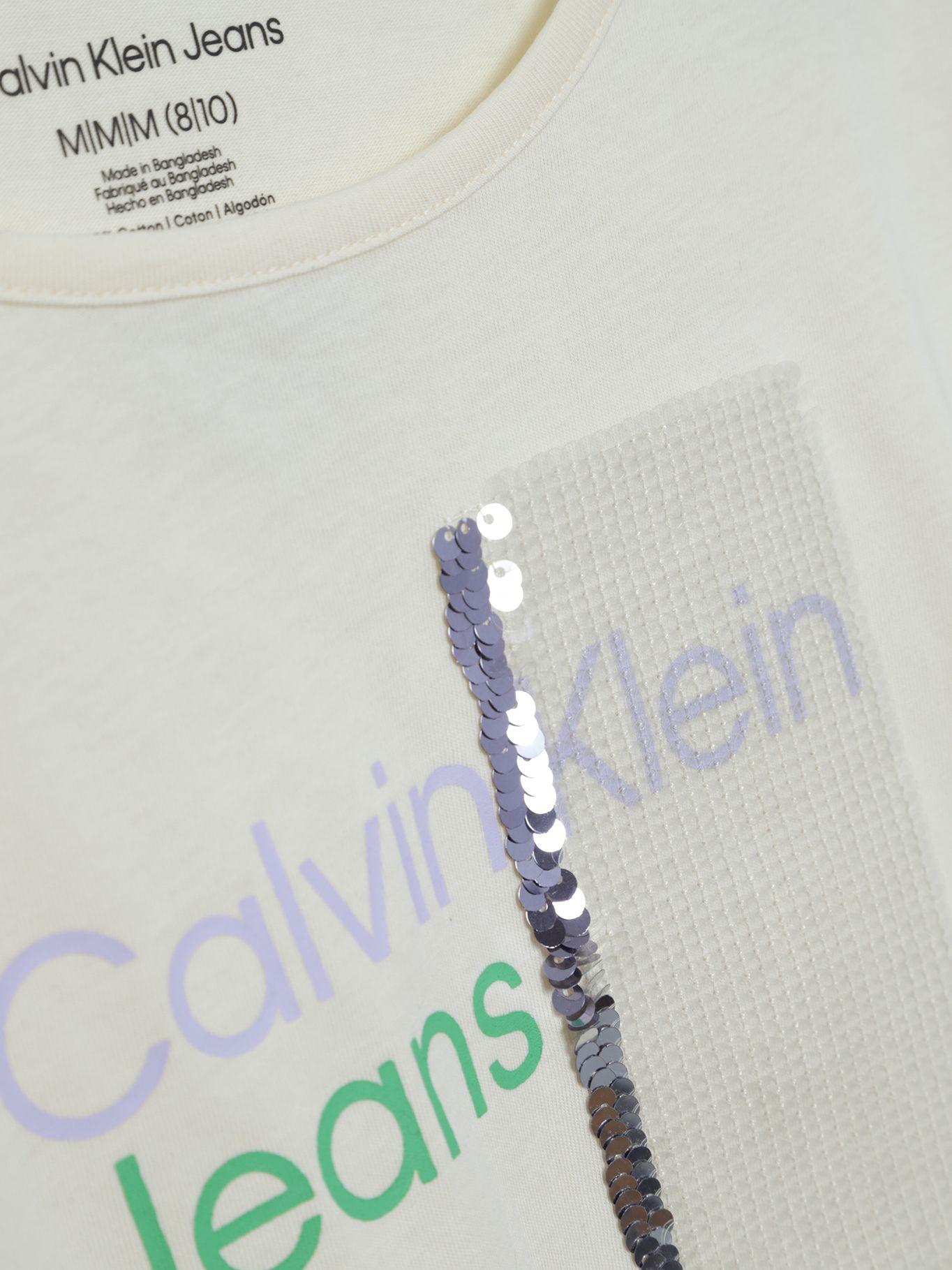 Polera Niña Ck Sequin Blanco Calvin Klein-2