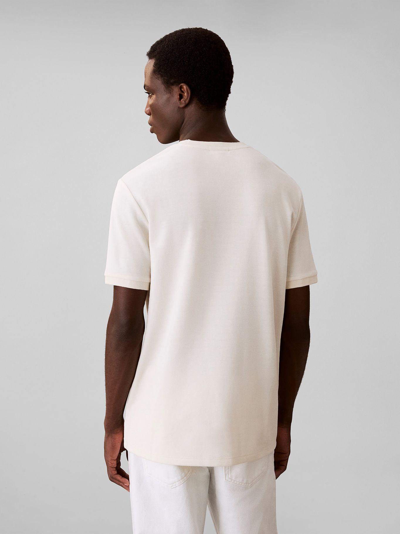 Polera de Rayas Sutiles Crema Calvin Klein-2