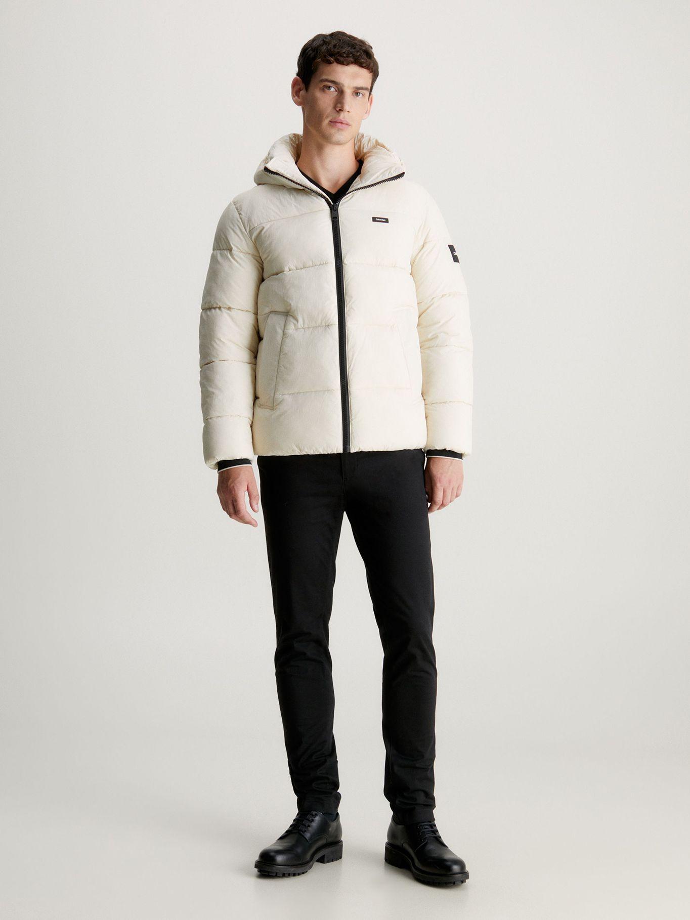 Parka Crinkle Nylon Puffer Crema Calvin Klein-1