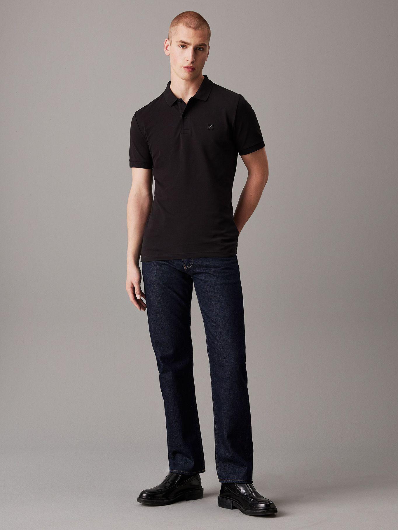 Polo CK Embro Badge Slim Negro Calvin Klein-1