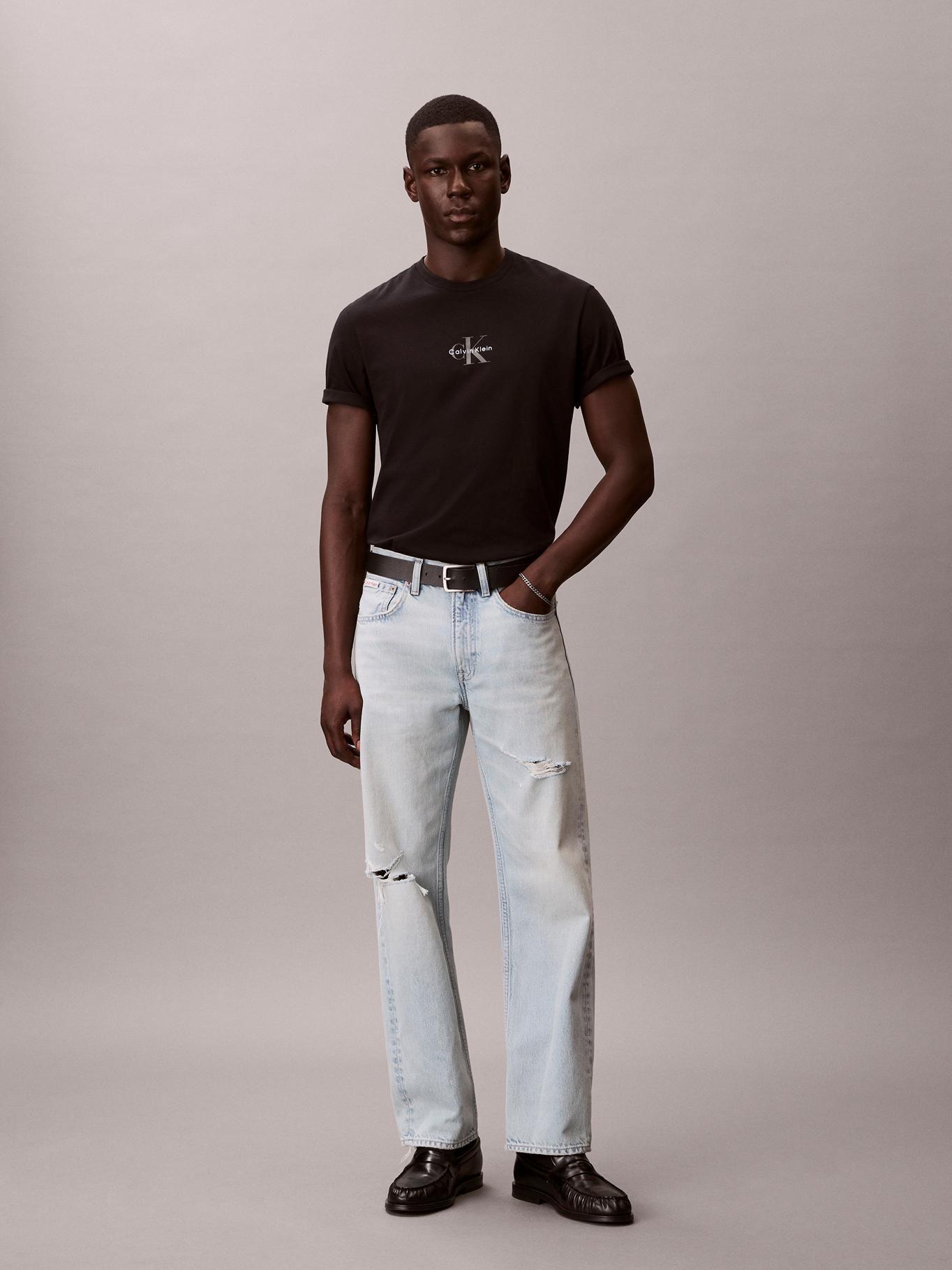 Polera Gráfico Estampado Monologo Negro Calvin Klein-1