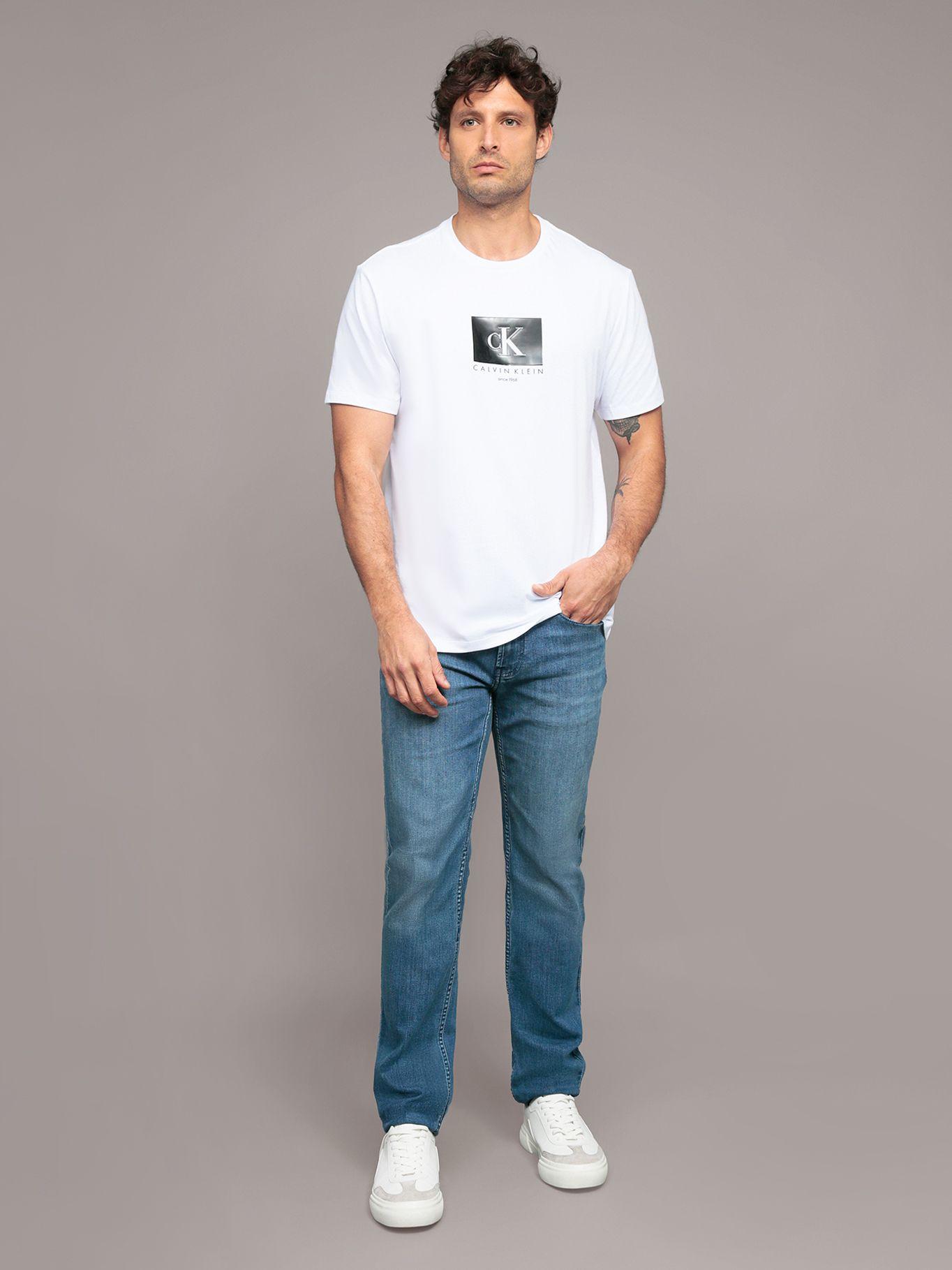 Polera con monograma en caja Blanco Calvin Klein-1