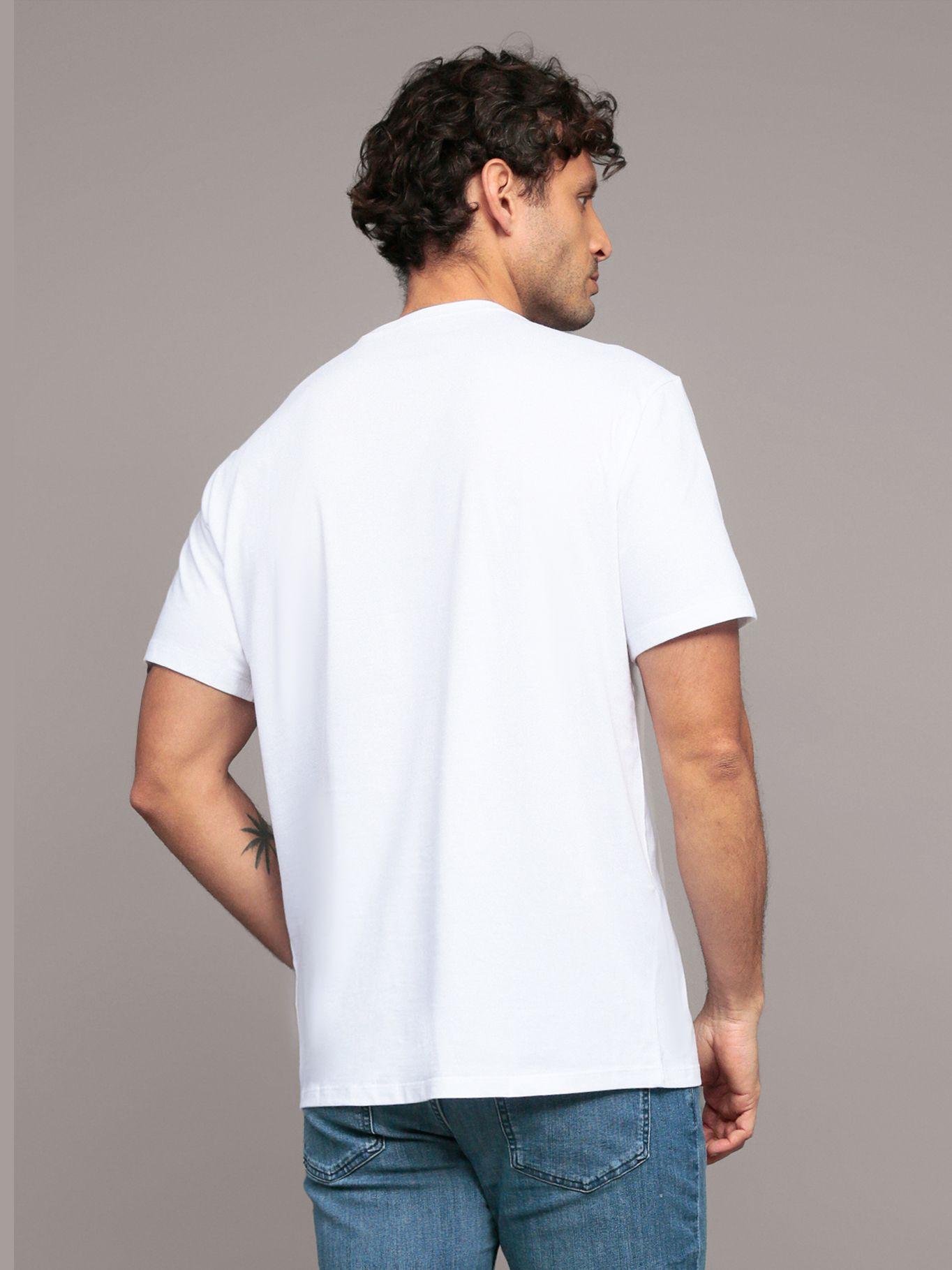 Polera con monograma en caja Blanco Calvin Klein-3