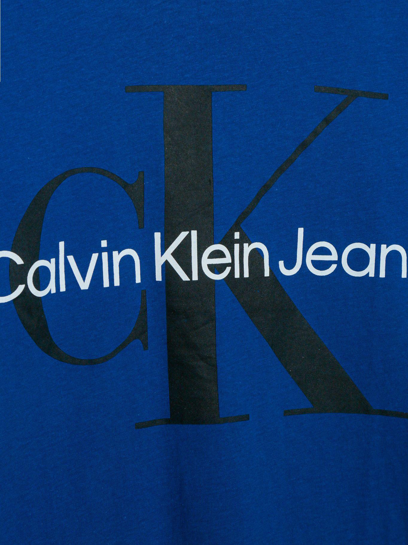 Polera Niño Con Monograma Para Niño Azul Calvin Klein-2