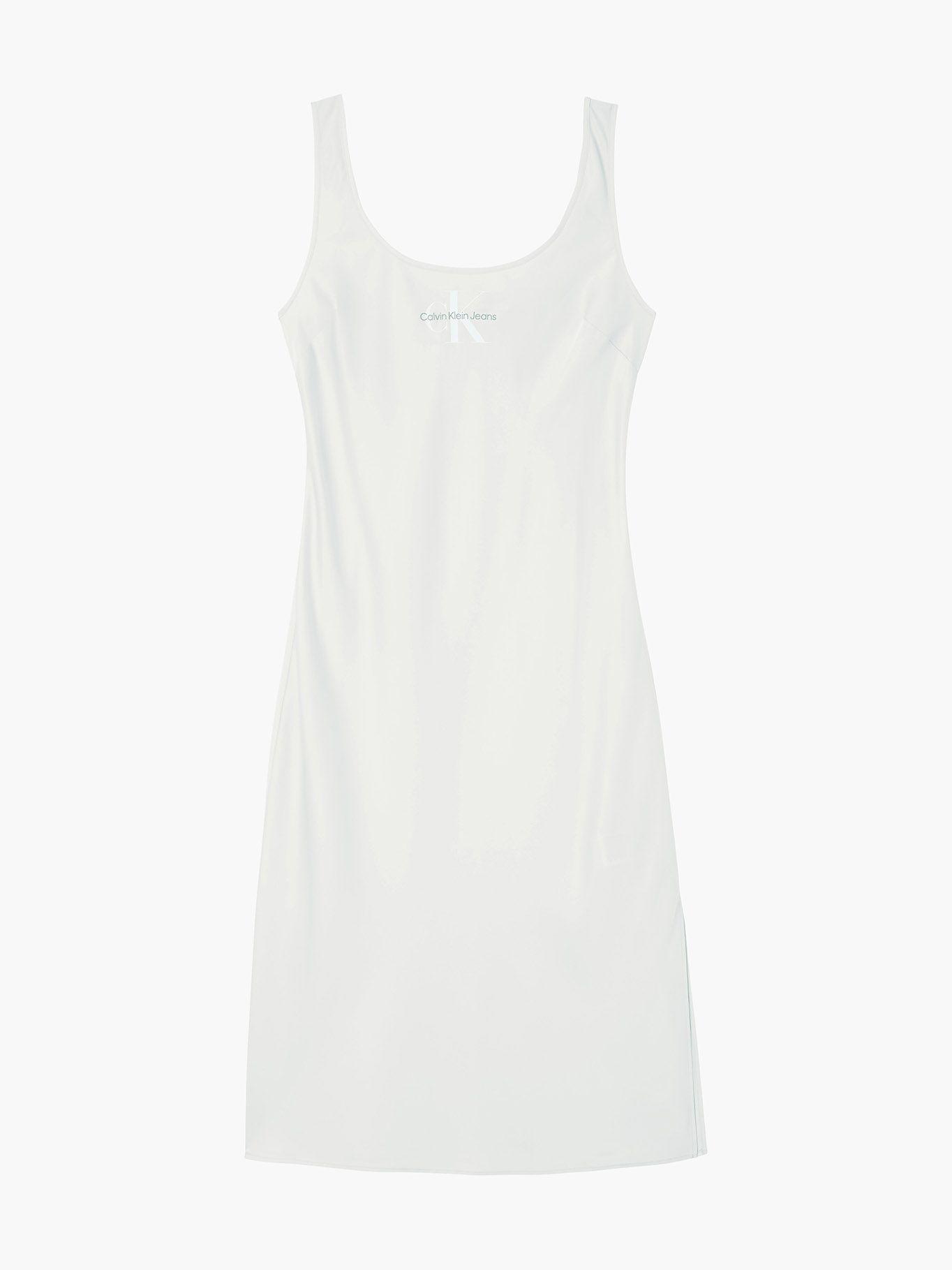 Vestido Monogram Satin Crema Calvin Klein-4