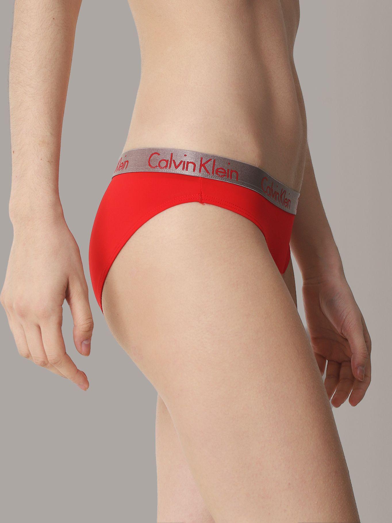 Calzón Bikini Radiant Micro Rojo Calvin Klein-2