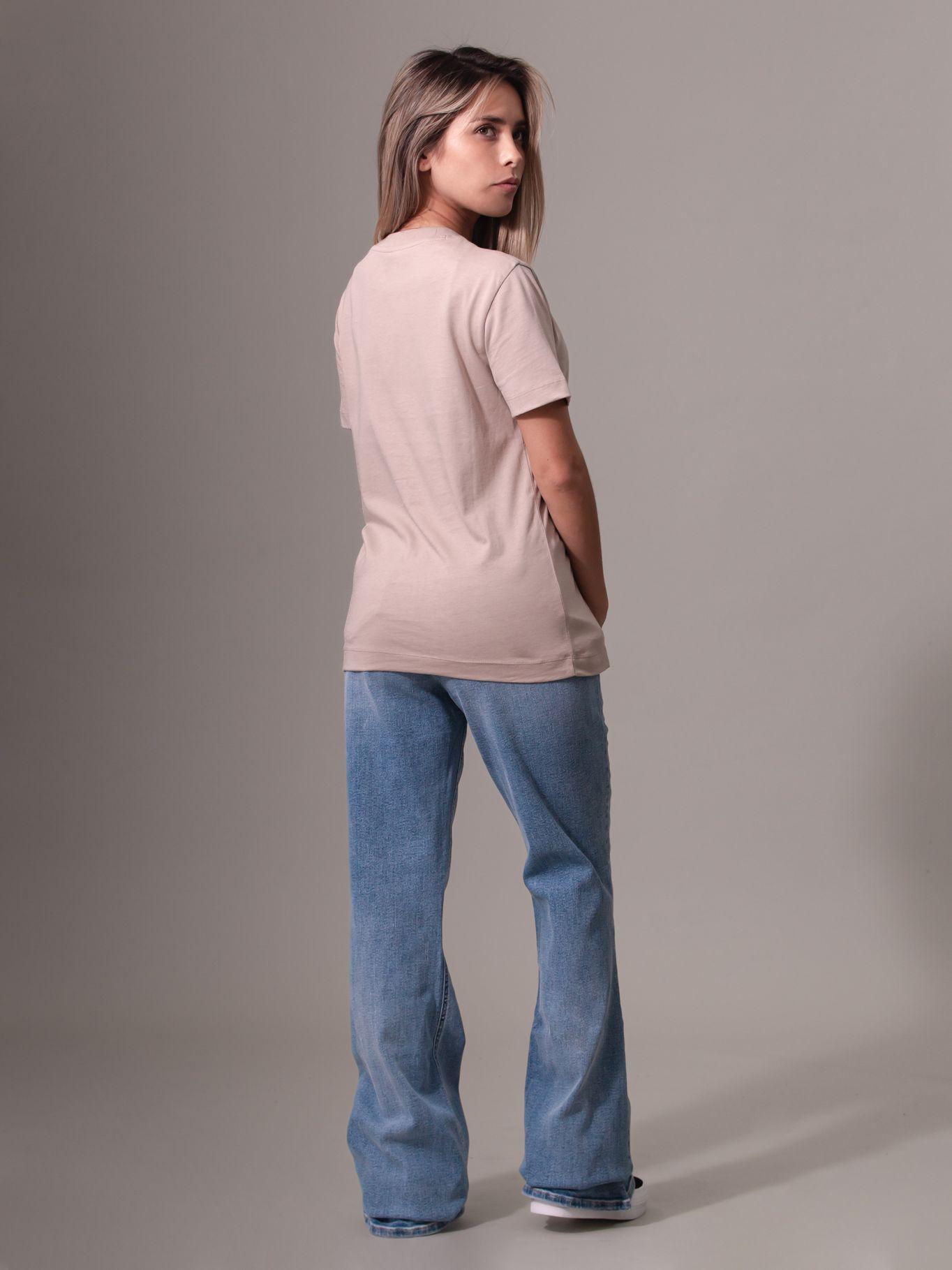 Polera Mixed Logo Regular Rosado Calvin Klein-2