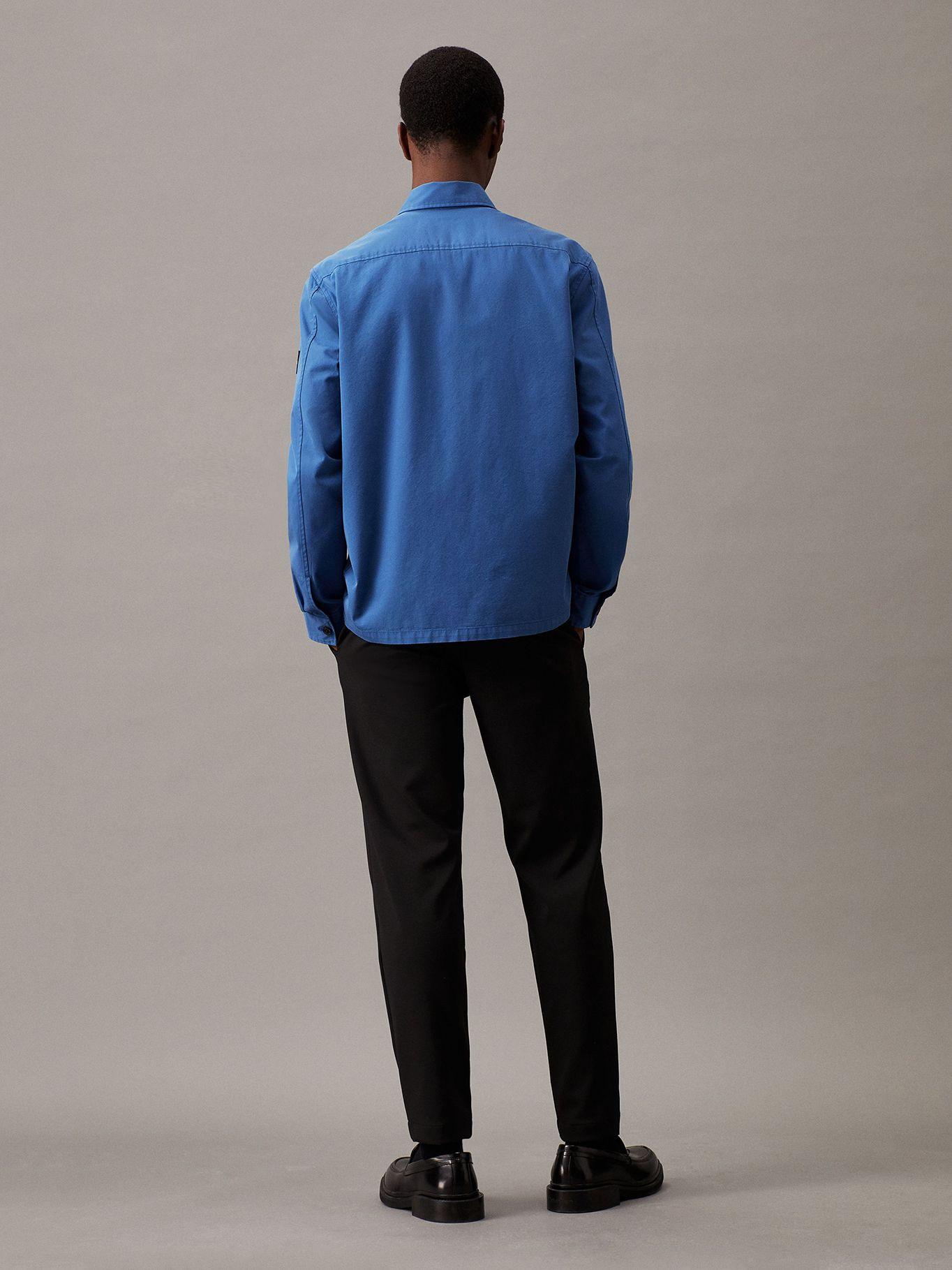 Camisa Cotton Nylon Overshirt Azul Calvin Klein-2